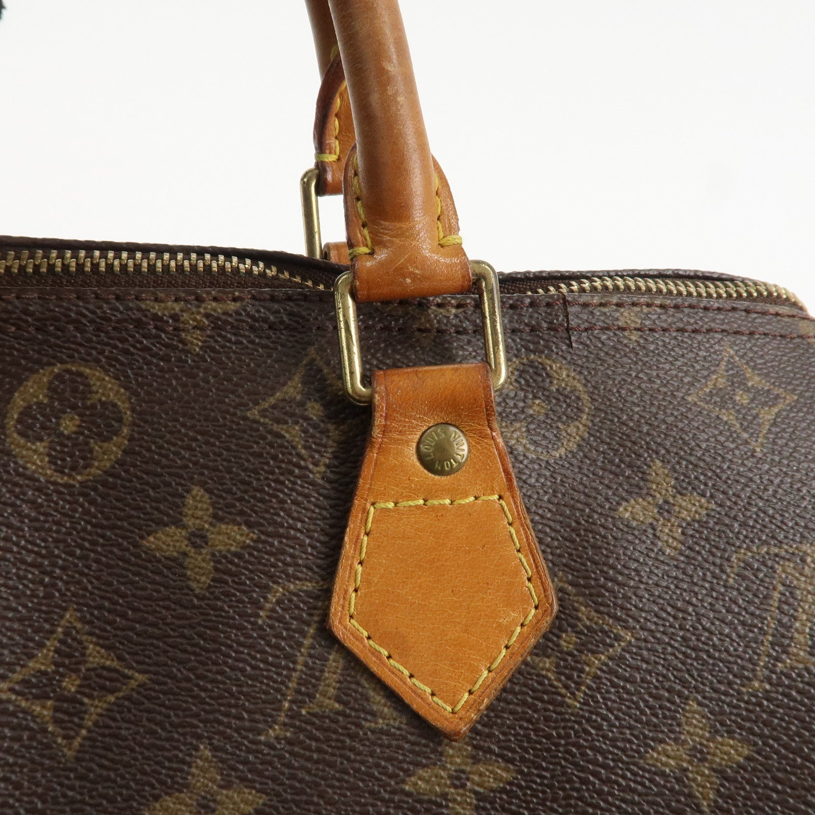Louis Vuitton Monogram Speedy 30 Boston Bag Hand Bag Brown M41526 Used