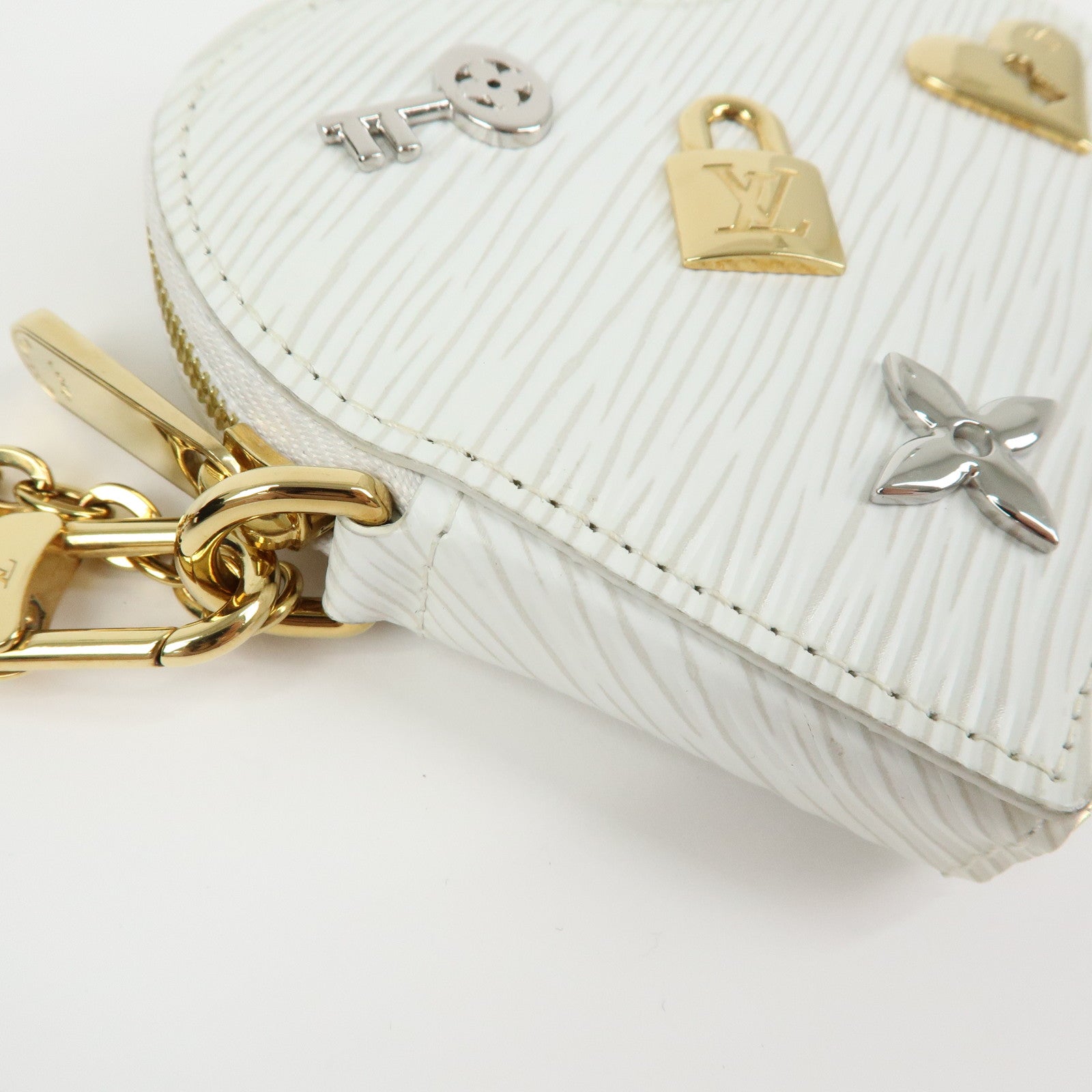 Louis Vuitton Epi Love Lock Porte Monnaie Coeur Coin Case M63996