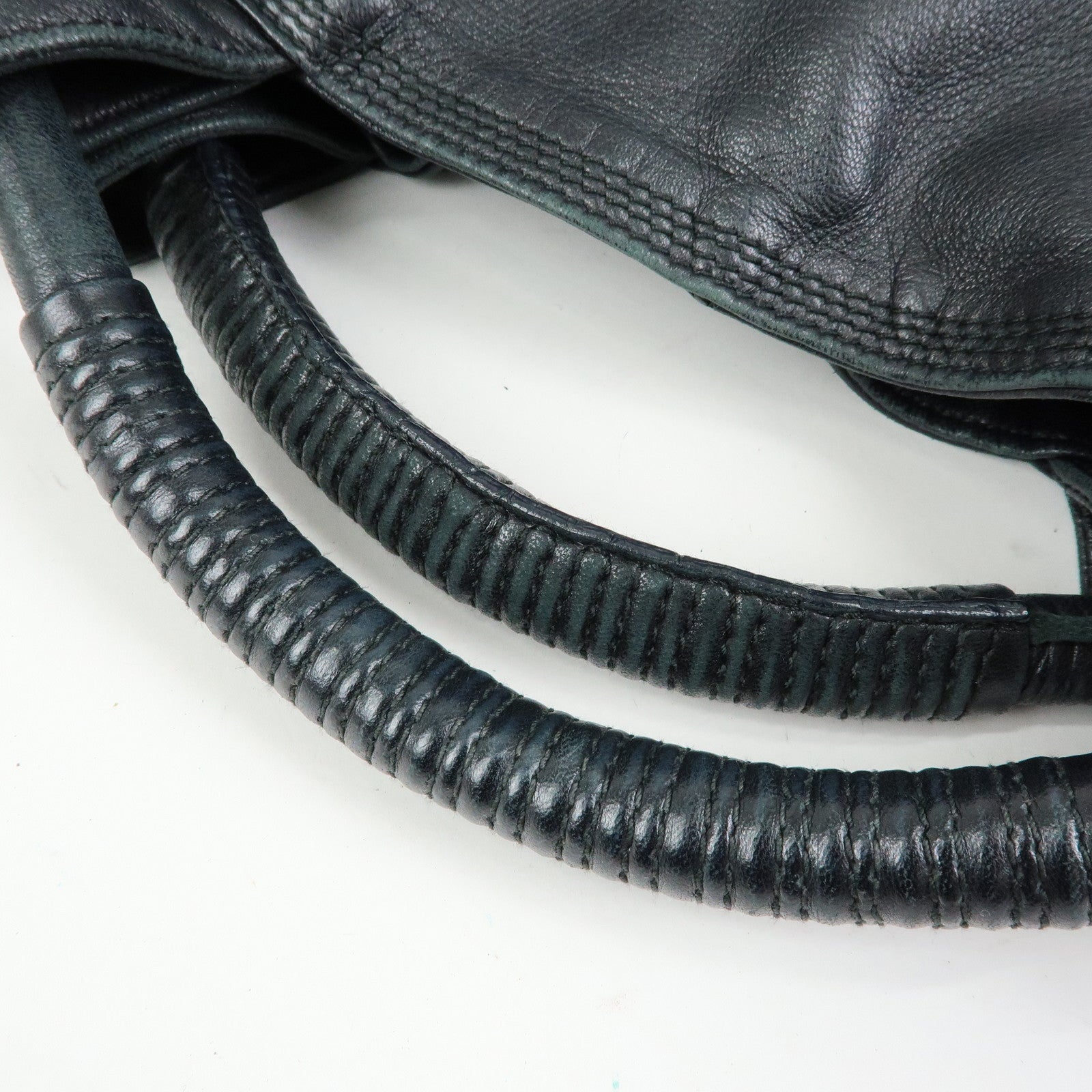 LOEWE Anagram Leather Nappa Aire Hand Bag Tote Bag Black