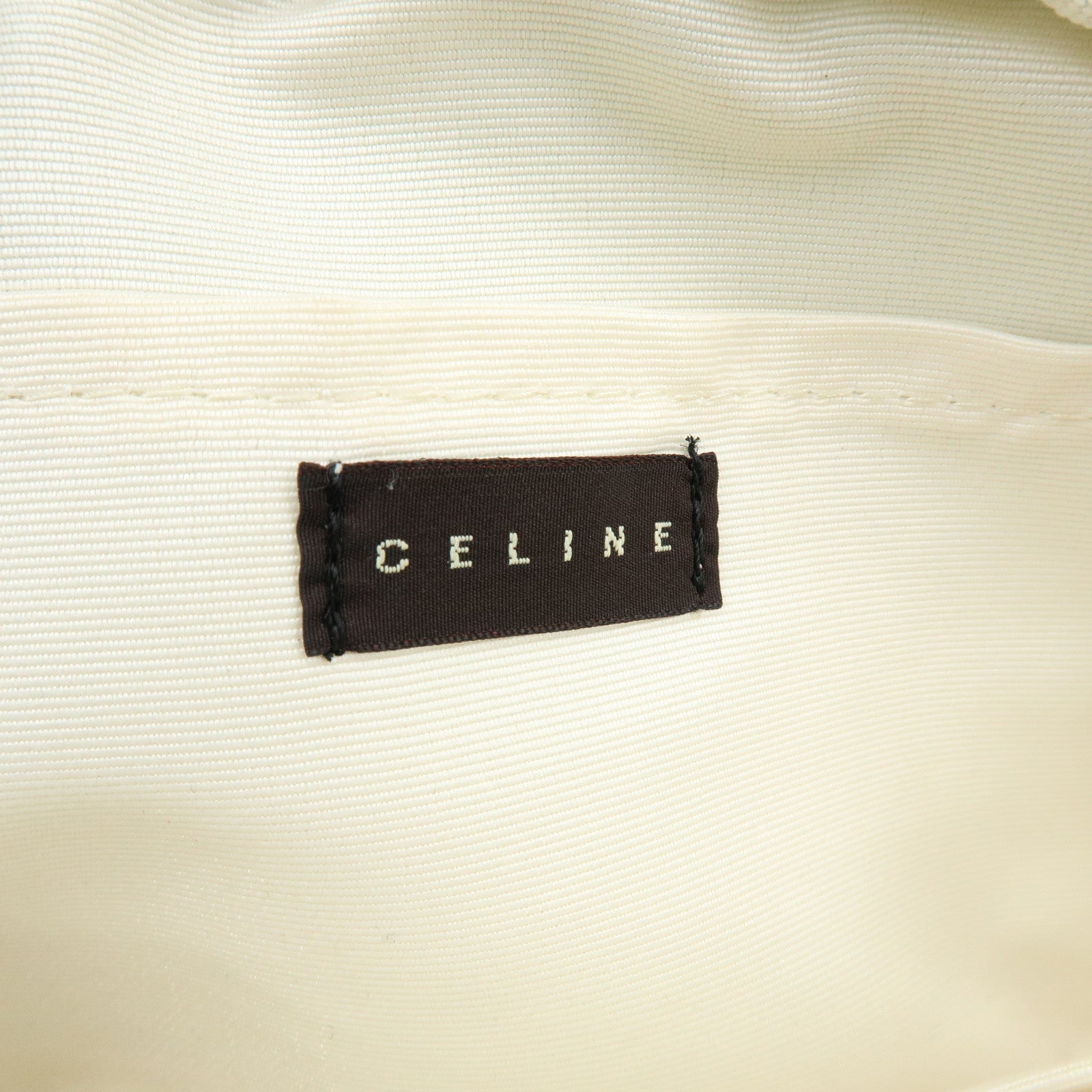CELINE GIVENCY Set of 2 Canvas Pouch Cosmetic Case Light Green Blue