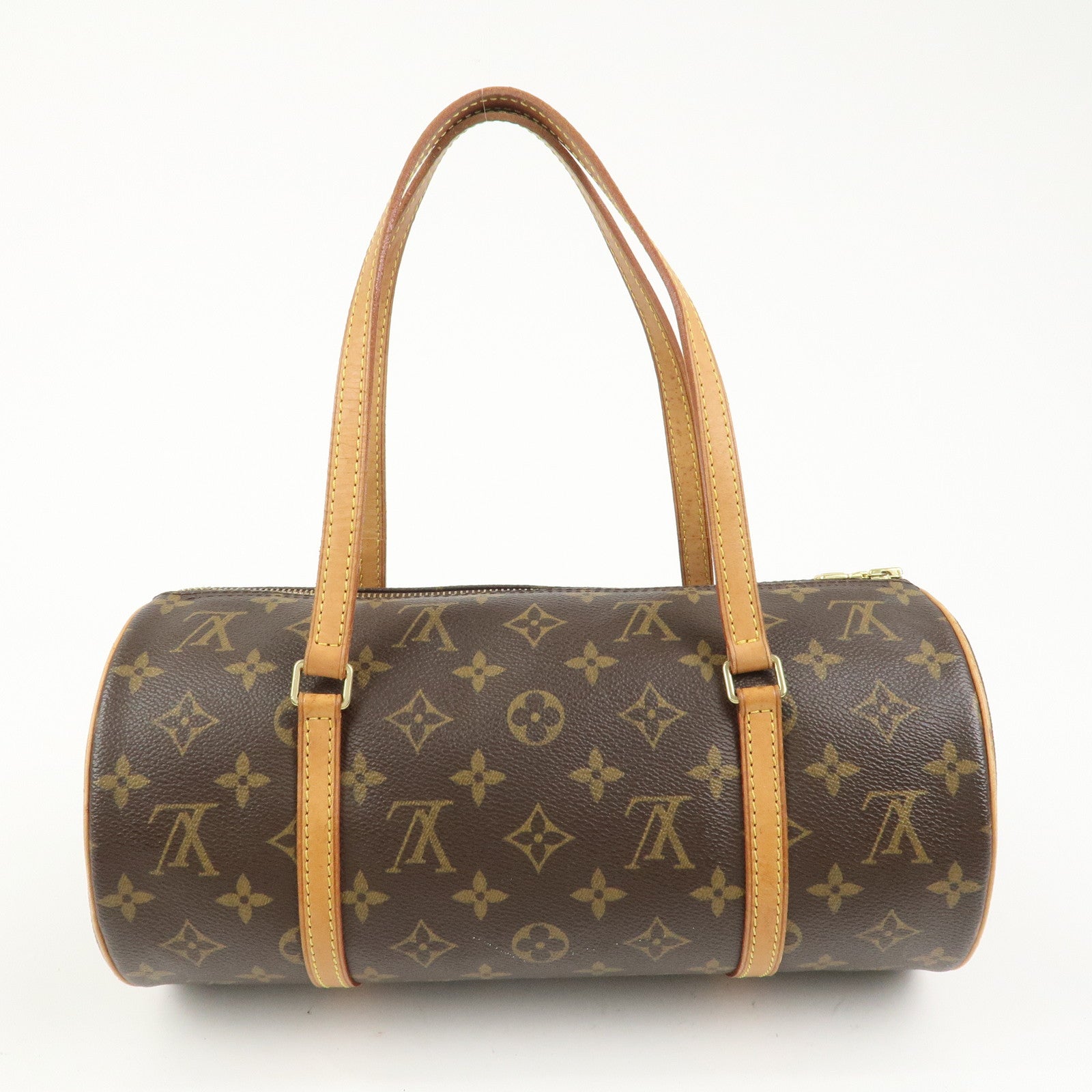 Louis Vuitton Monogram Papillon 30 Hand Bag Brown M51385