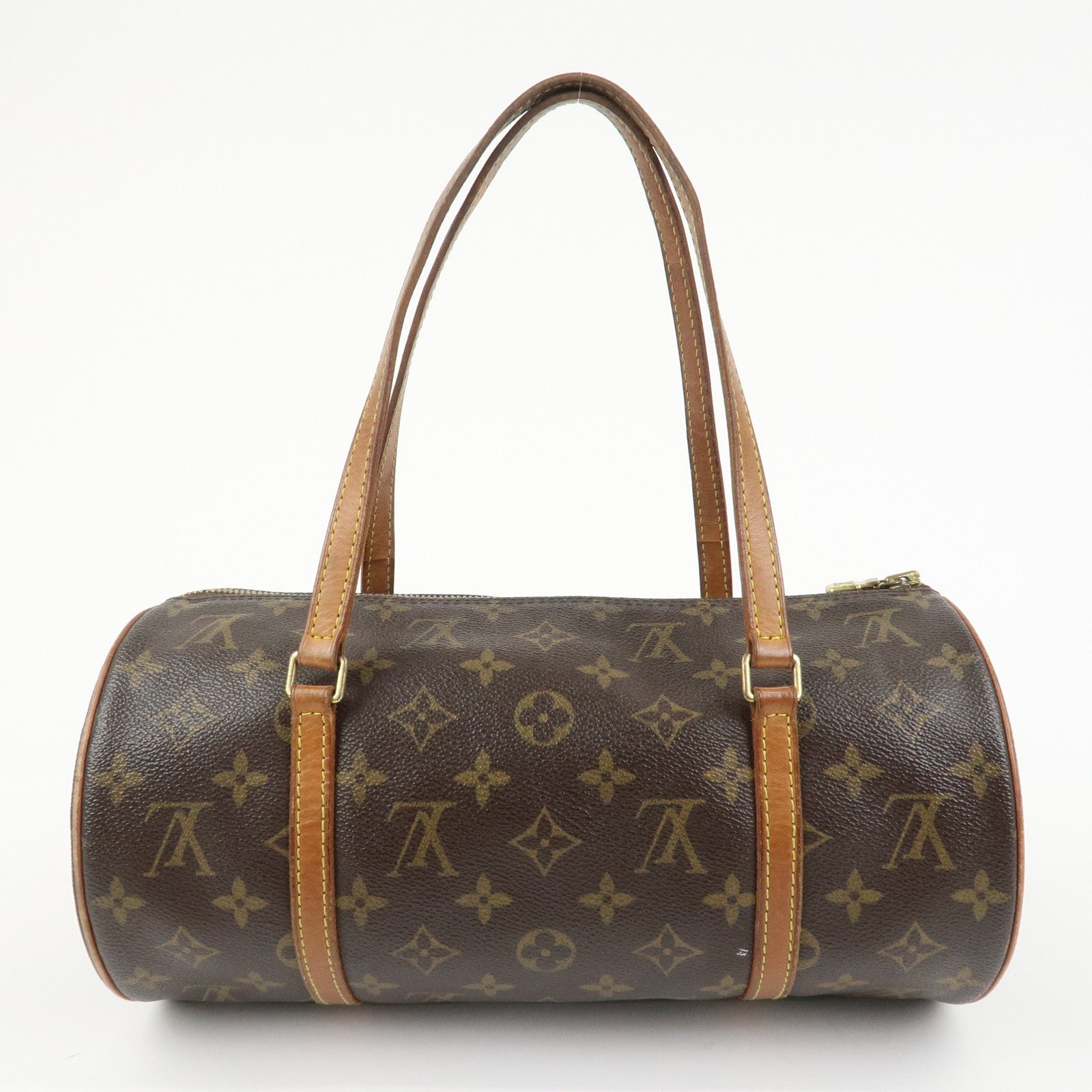 Louis Vuitton Monogram Papillon 30 Hand Bag Brown M51385