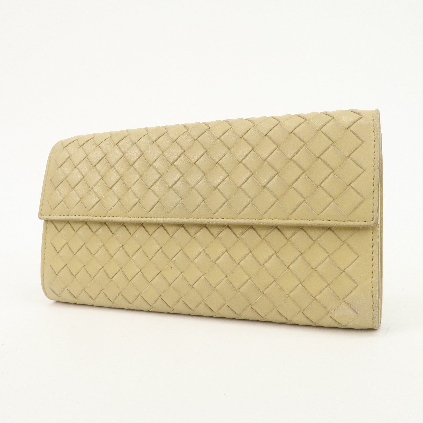 BOTTEGA VENETA Intrecciato Set of 2 Wallet Yellow 114075/150509