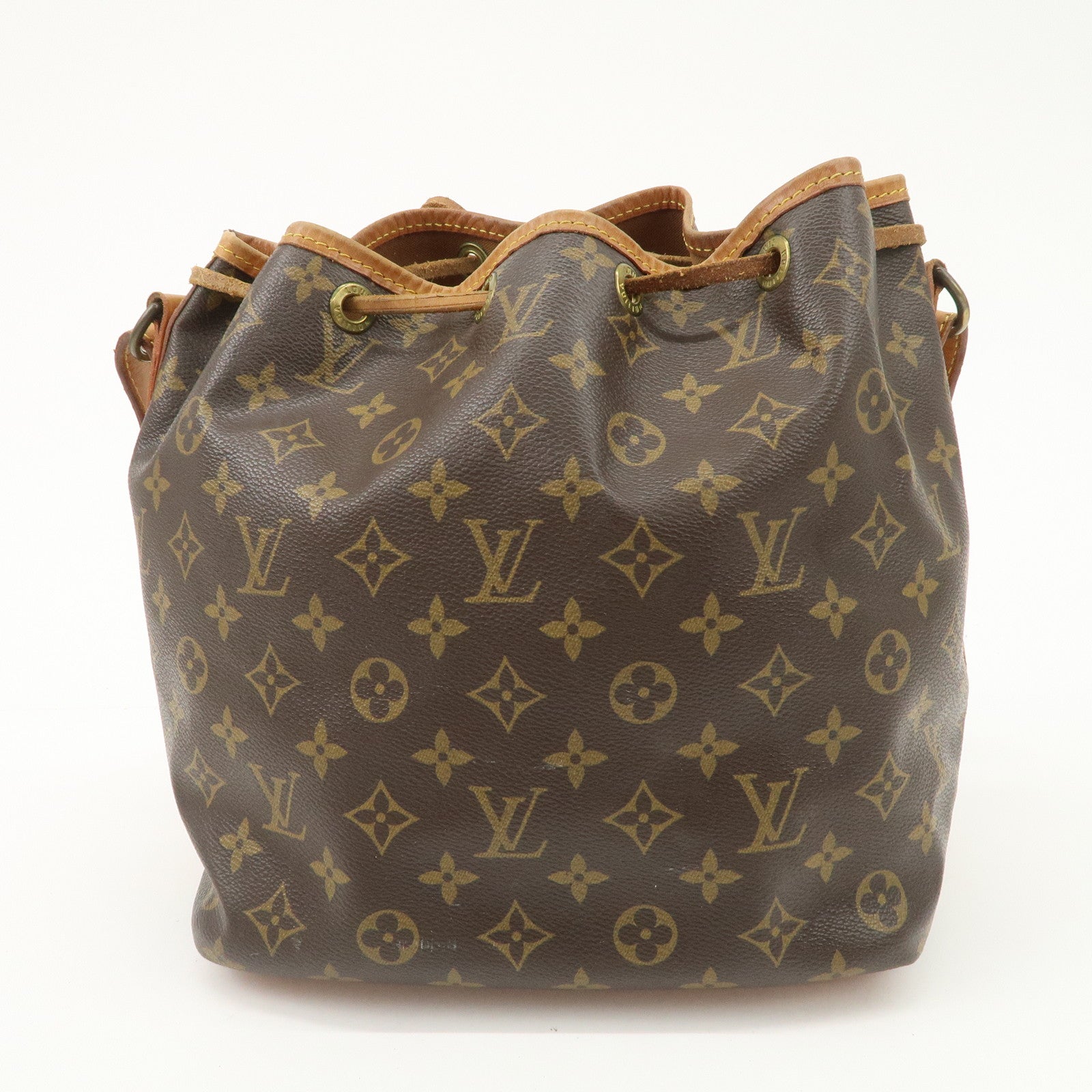 Louis Vuitton Monogram Petit Noe Shoulder Bag Brown M42226 Used
