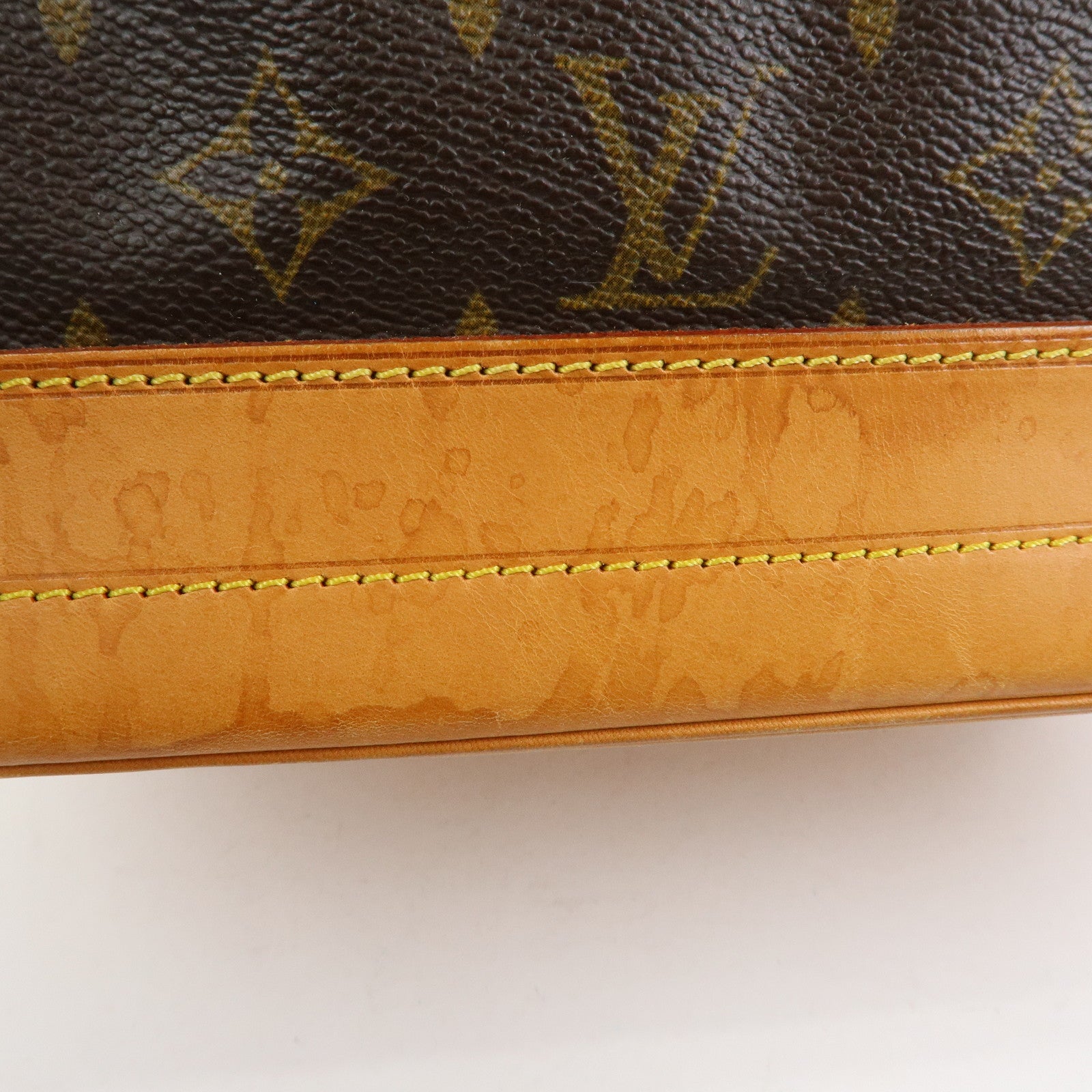 Louis Vuitton Monogram Canvas Leather Noe Shoulder Bag Brown M42224