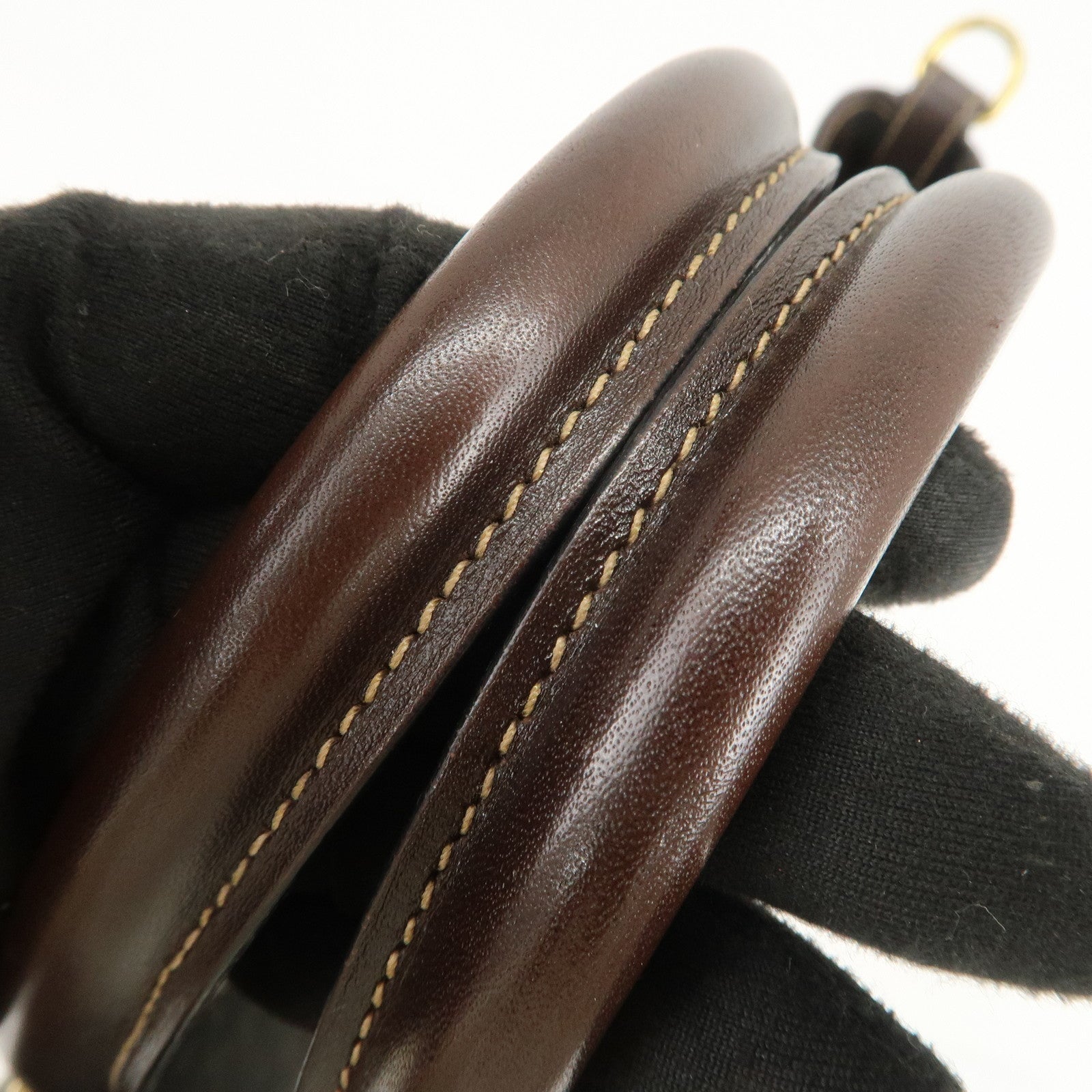 FENDI Zucca Canvas Leather 2Way Bag Hand Bag Shoulder Bag Brown