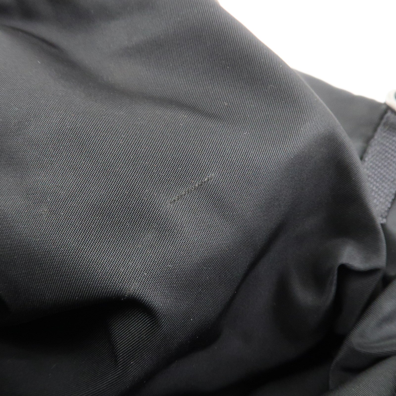 PRADATriangle Logo Nylon 2Way Hand Shoulder Bag Black Khaki BN1959