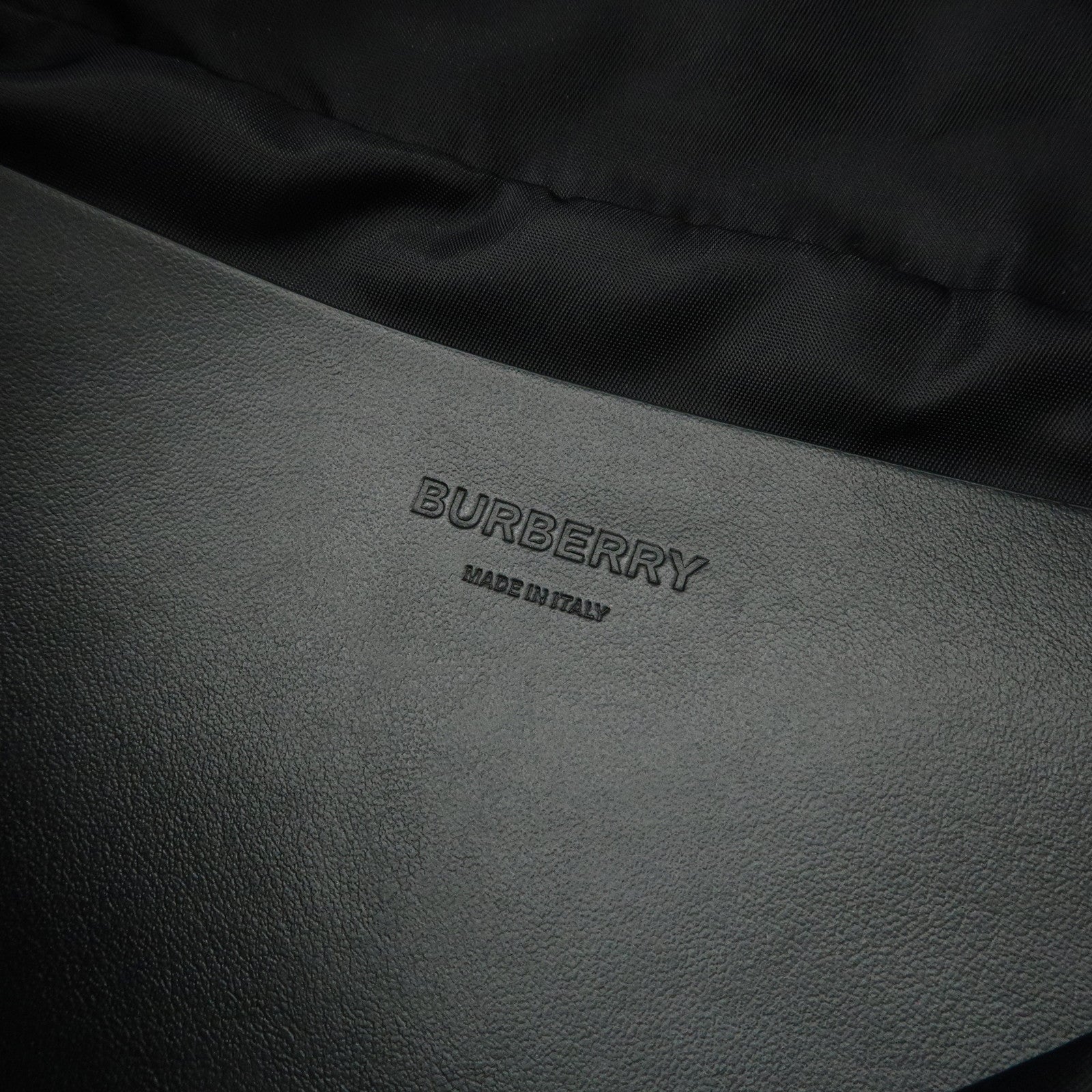 BURBERRY Nova Plaid Nylon Waist Bag Crossbody Bag Black Beige