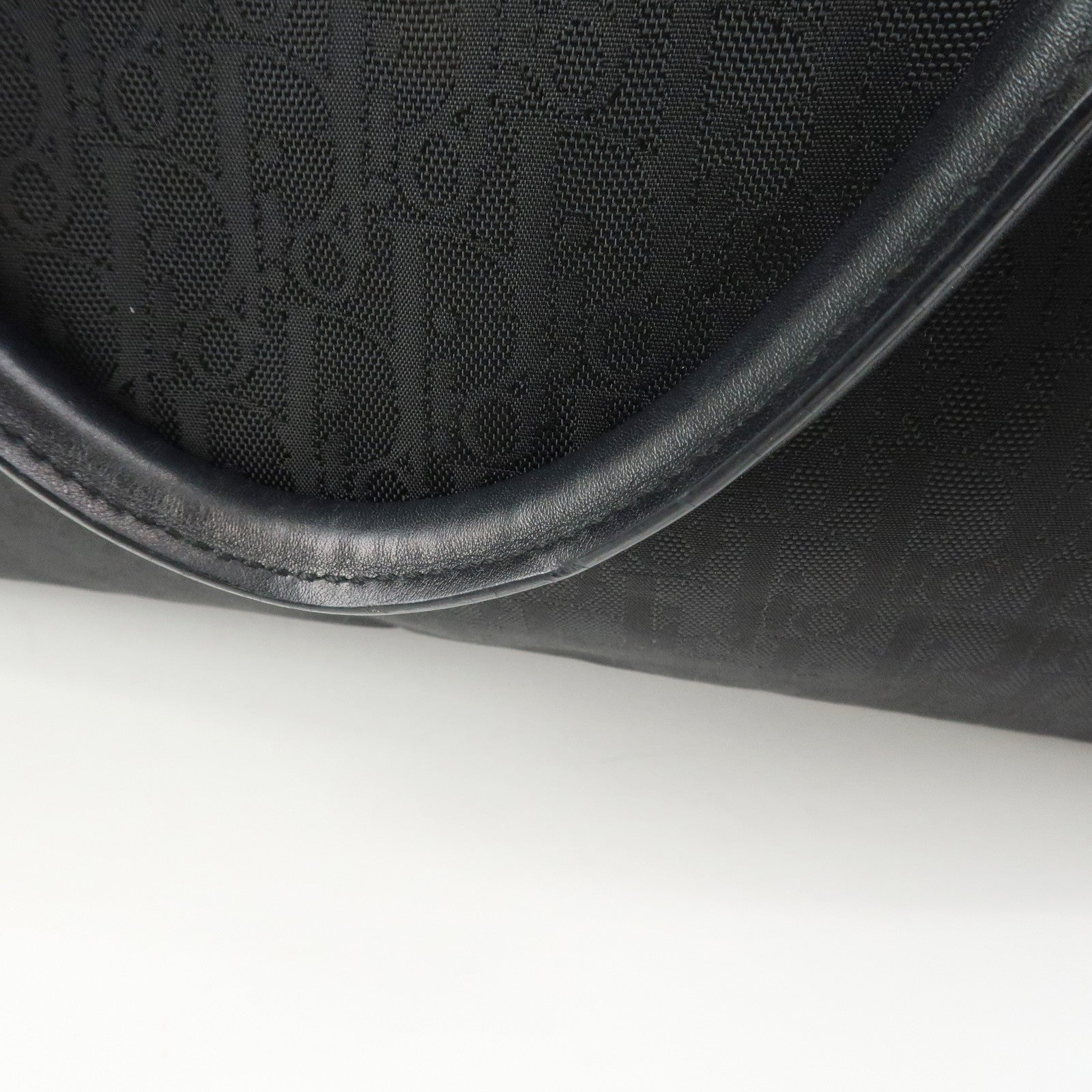 Christian Dior Trotter Nylon Canvas Leather Lovely Shoulder Bag
