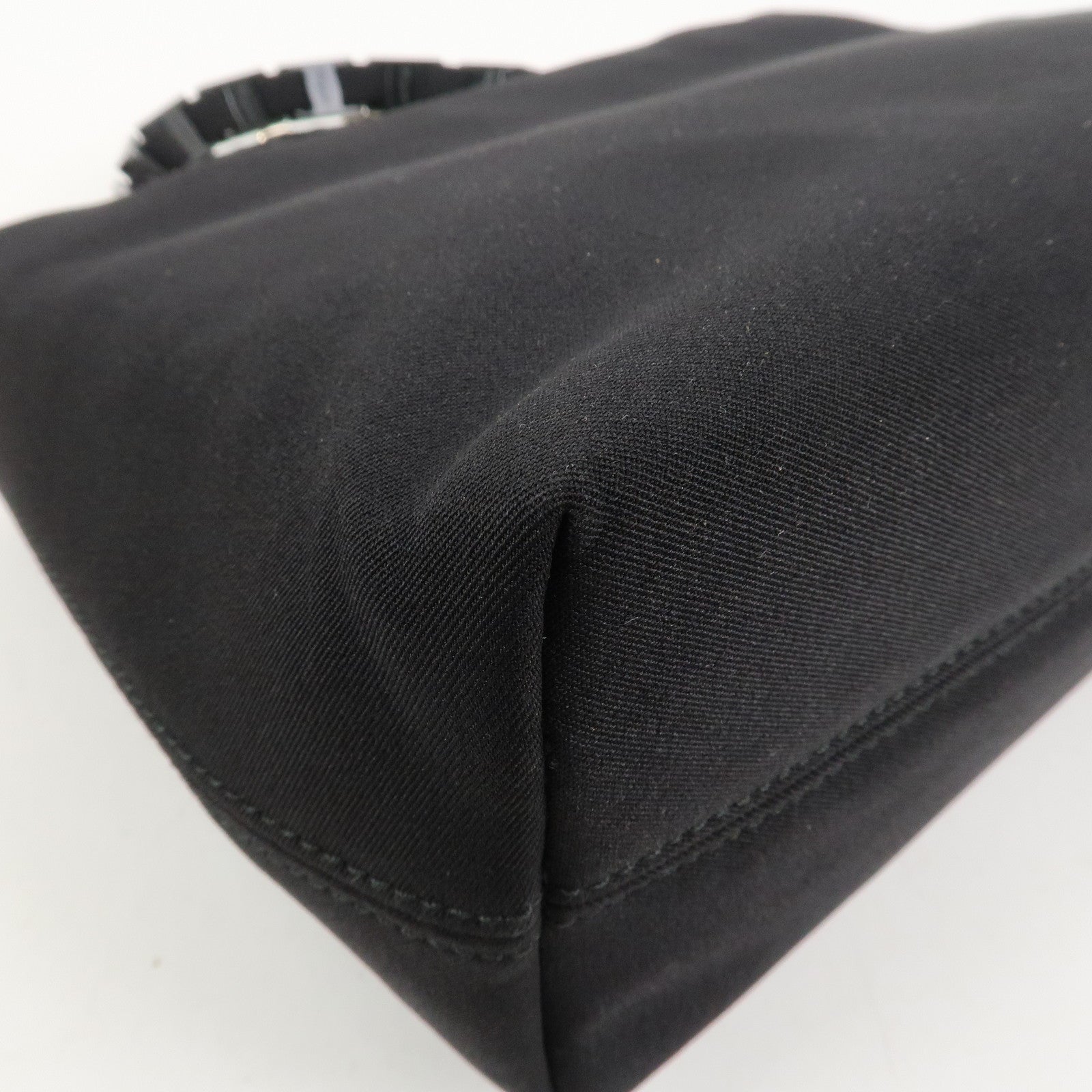 Ferragamo Logo Nylon Hand Bag Shoulder Bag Black