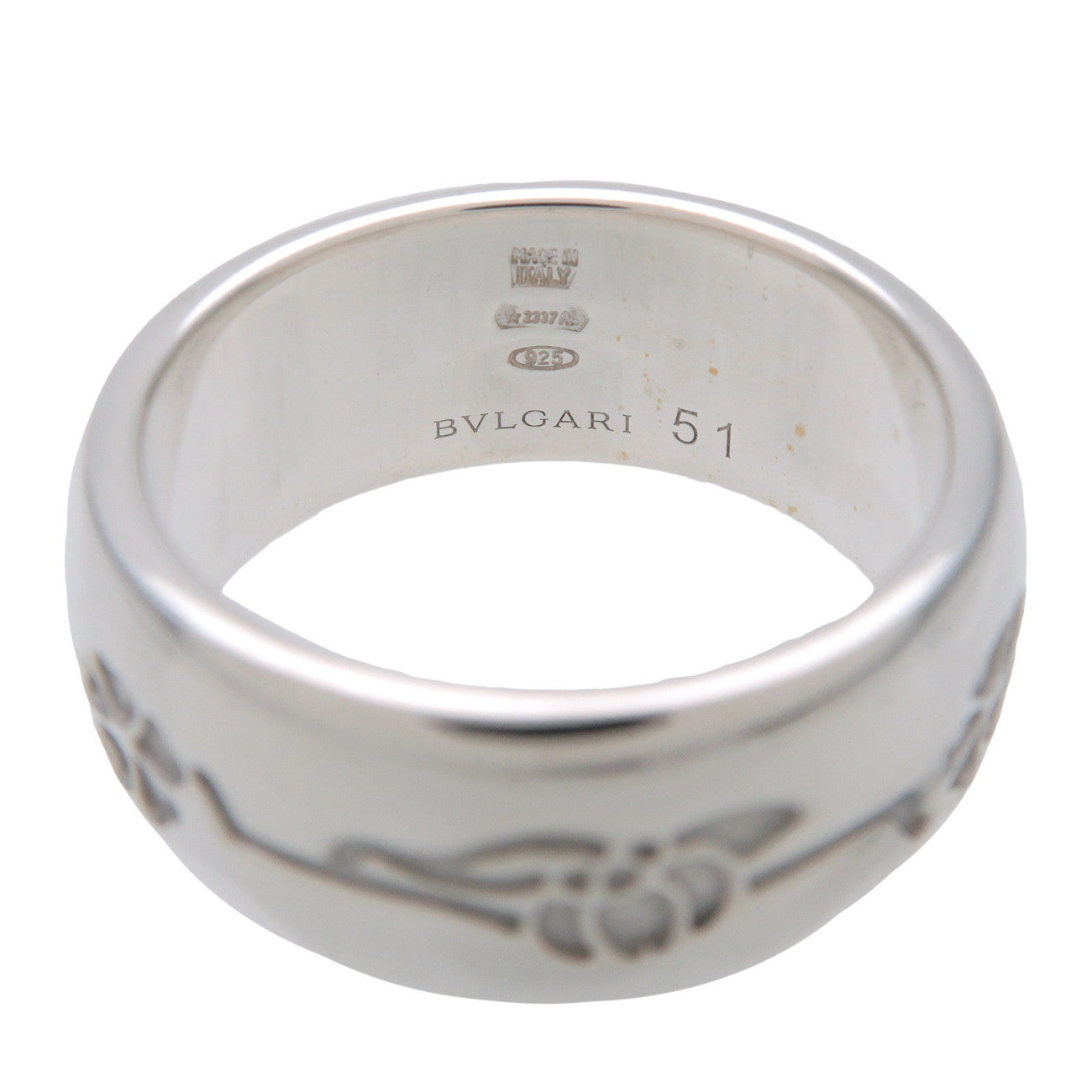 BVLGARI B-Zero1 Save the Children Ring SV925 Silver #51 US5.5 HK11