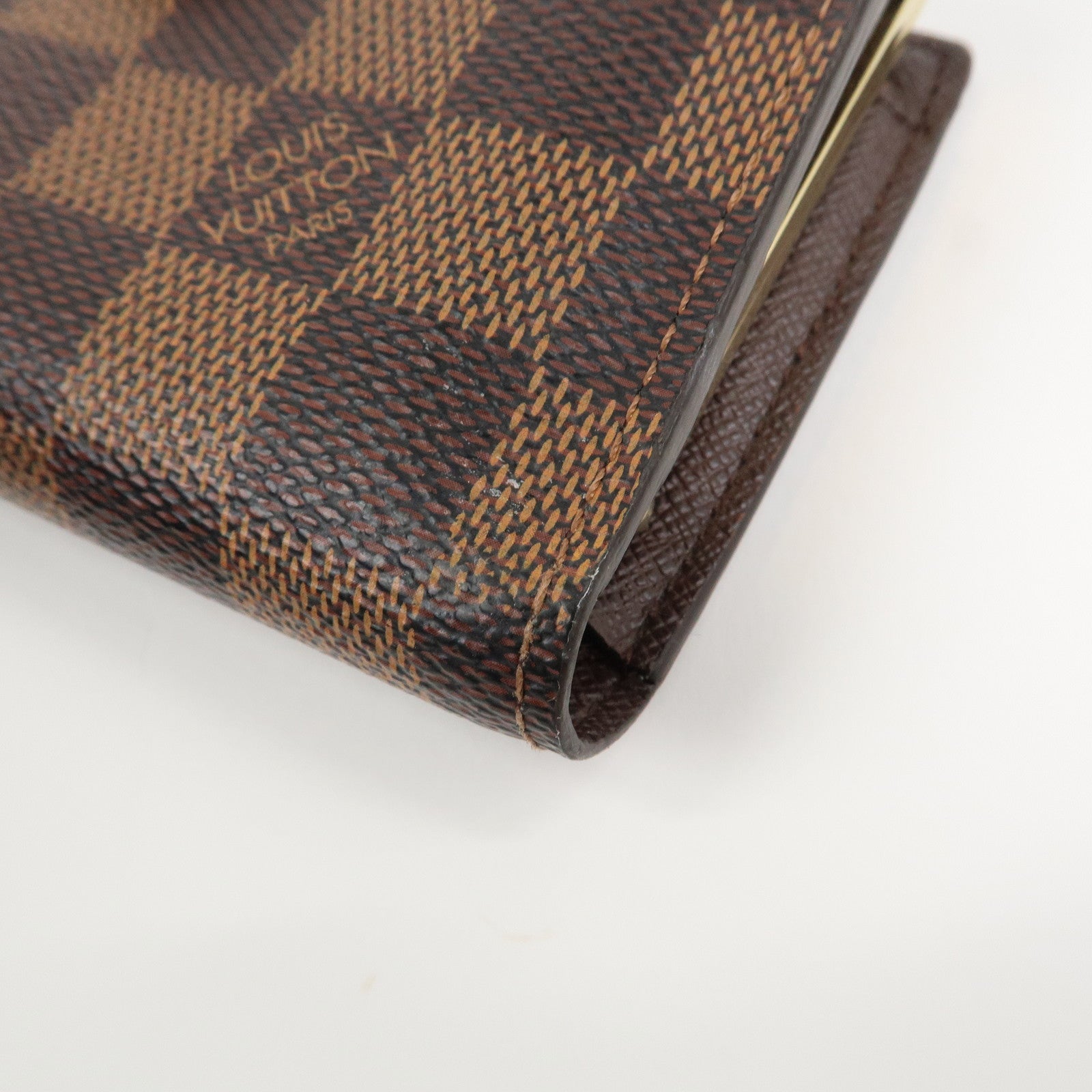 Louis Vuitton Damier Portefeuille Viennois Canvas Bi-fold Wallet Brown N61674
