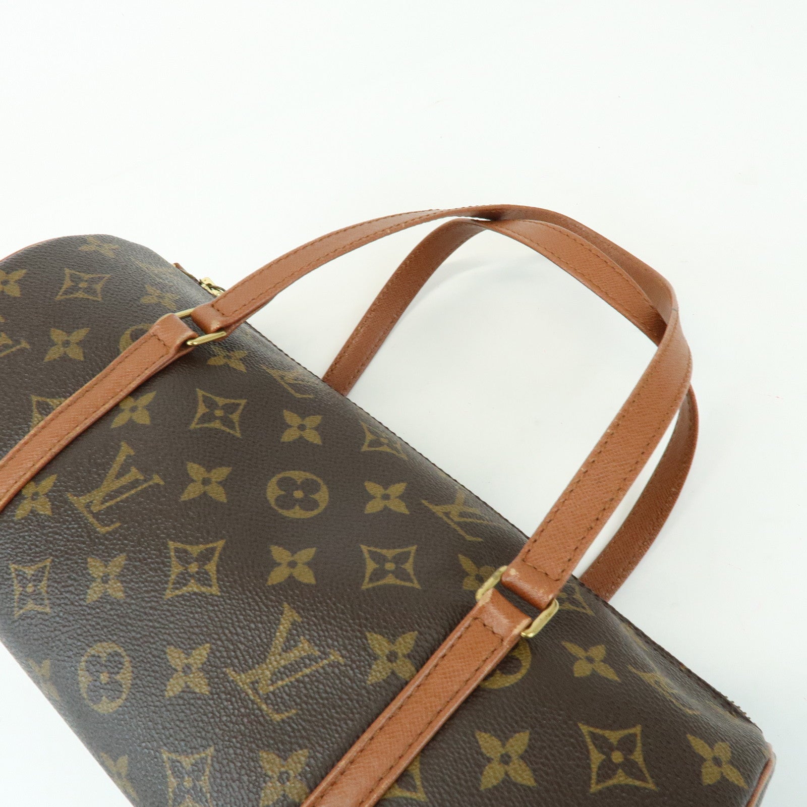 Louis Vuitton Monogram Papillon 30 Hand Bag Brown M51385