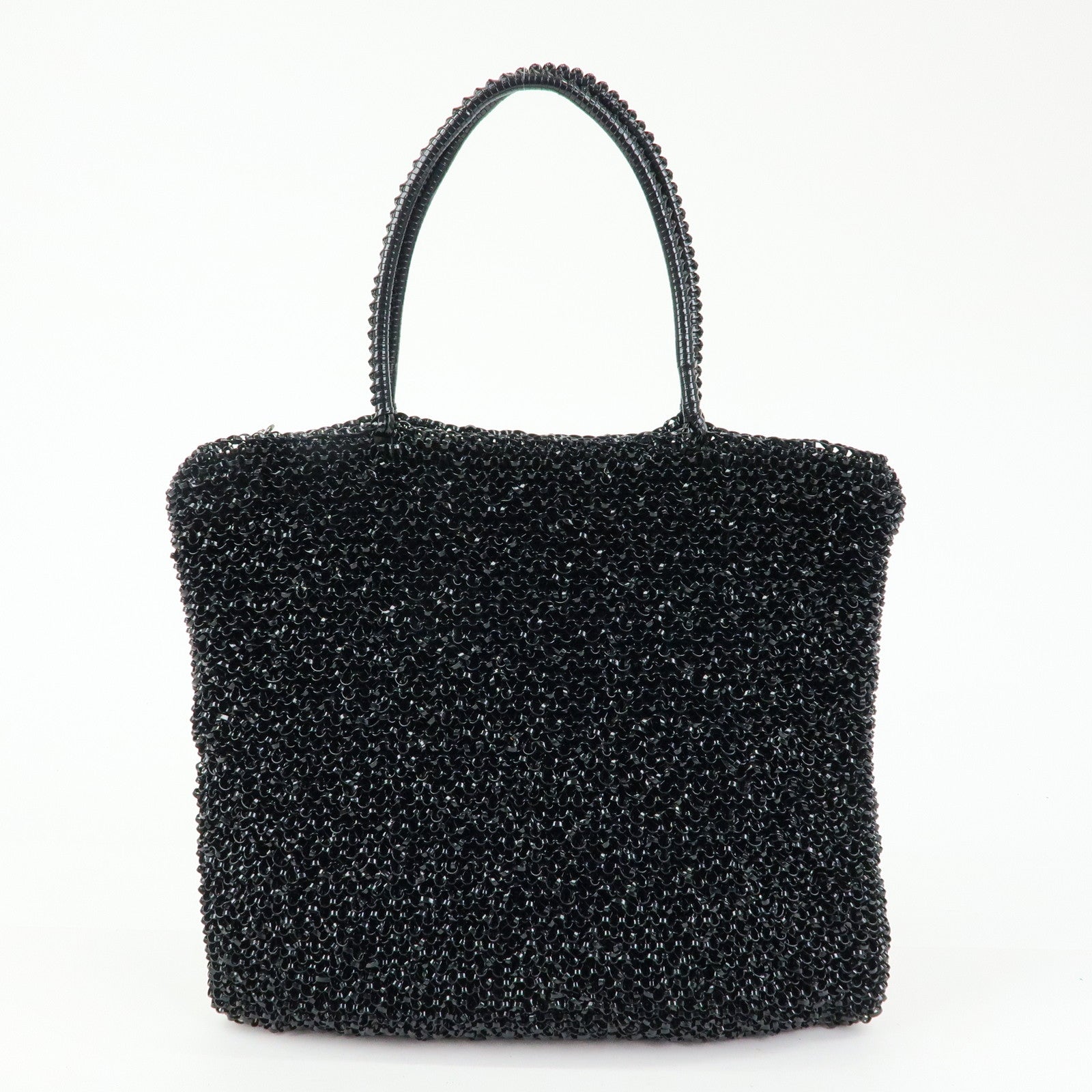 ANTEPRIMA PVC Wire Bag Tote Bag Shoulder Bag Black White
