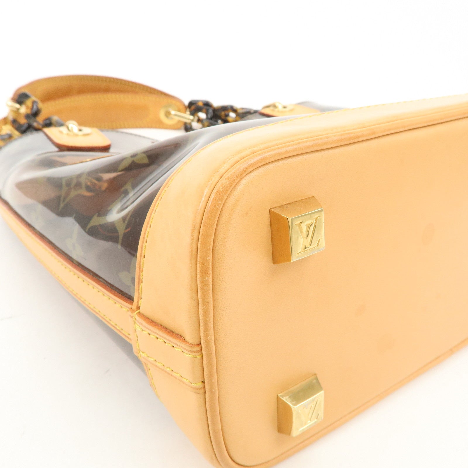 Louis Vuitton Monogram Vinyl Cabas Ambre PM Tote Bag Brown M92502