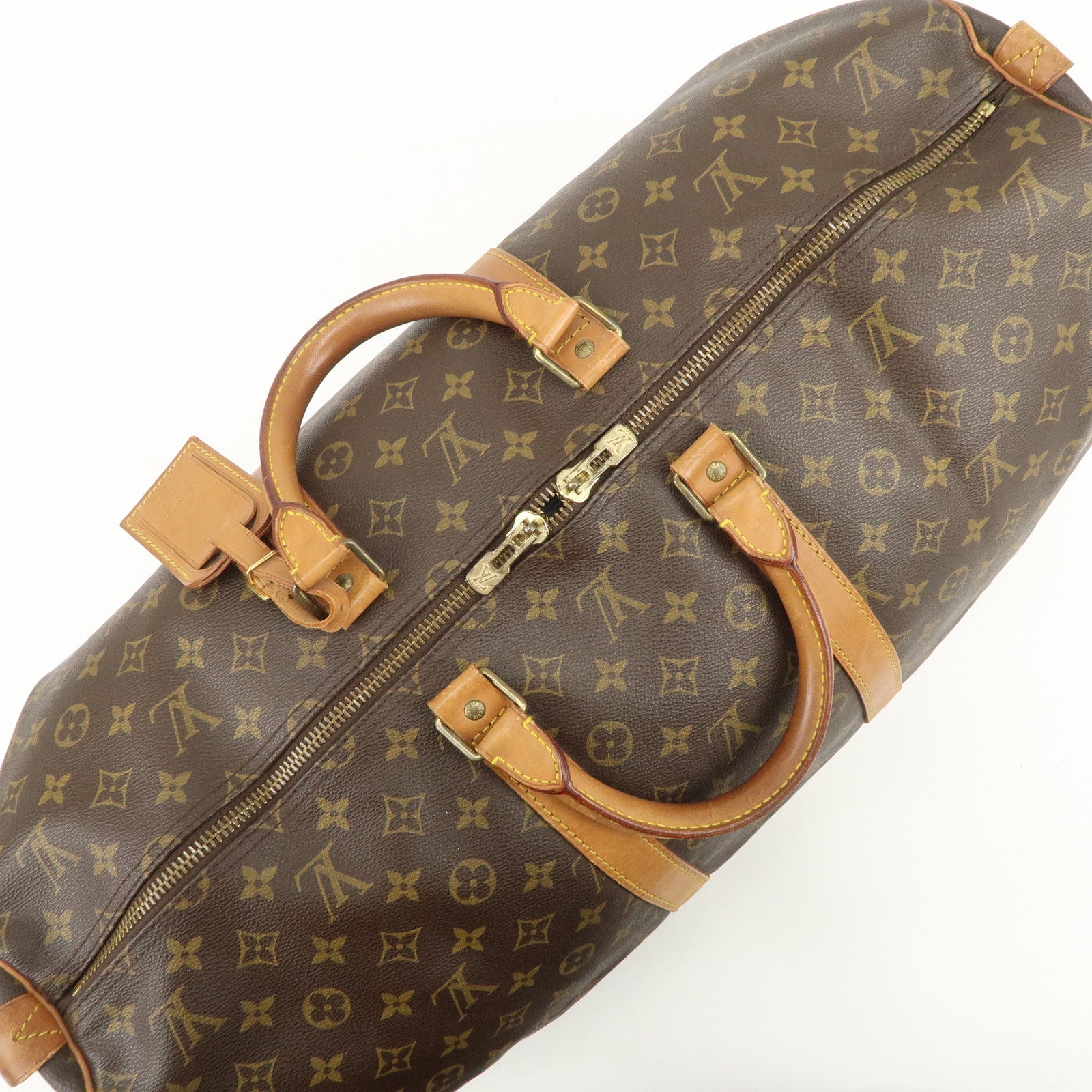 Louis Vuitton Monogram Keep All 55 Boston Bag Brown M41424