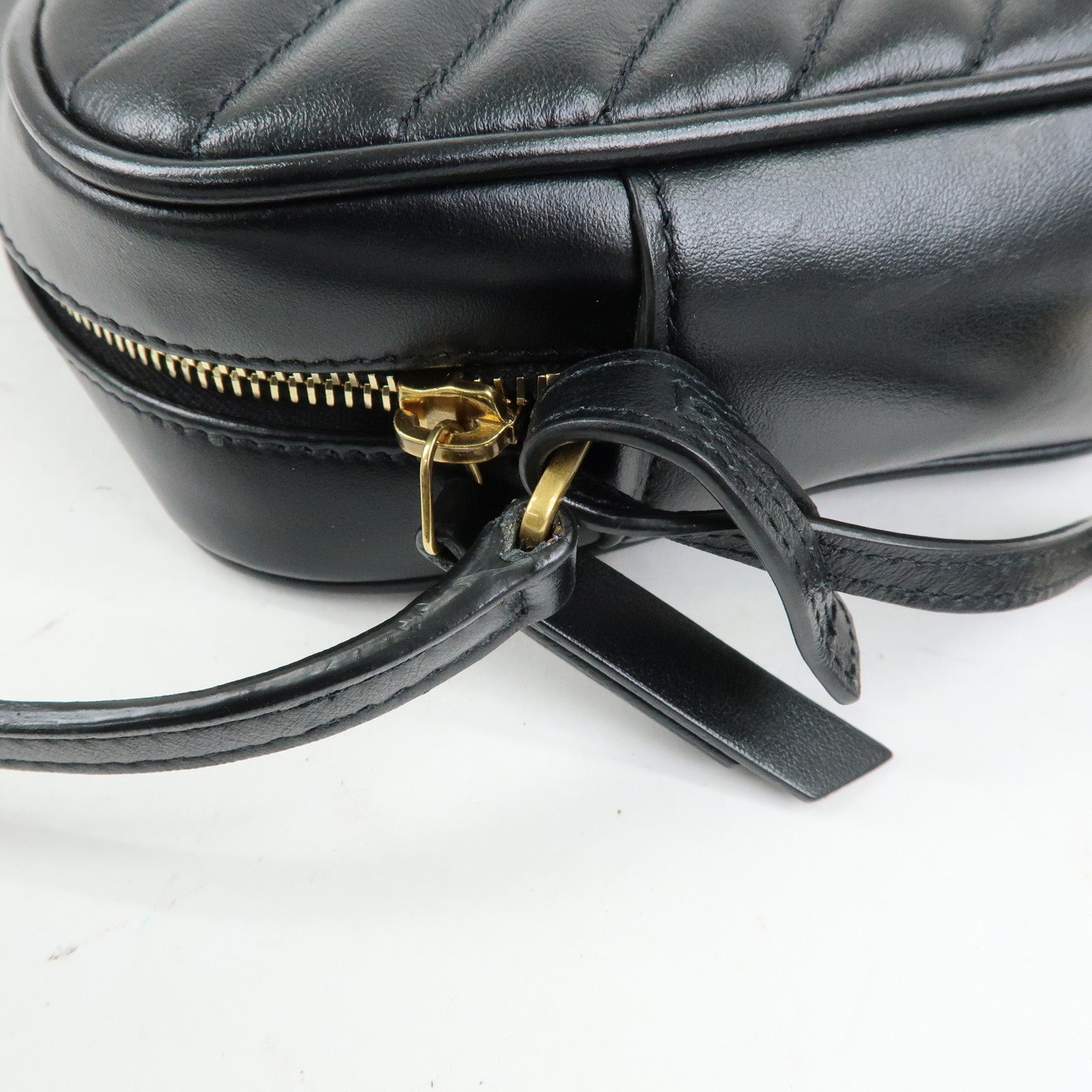 SAINT LAURENT PARIS Cassandra Shoulder Crossbody Bag Black 612544