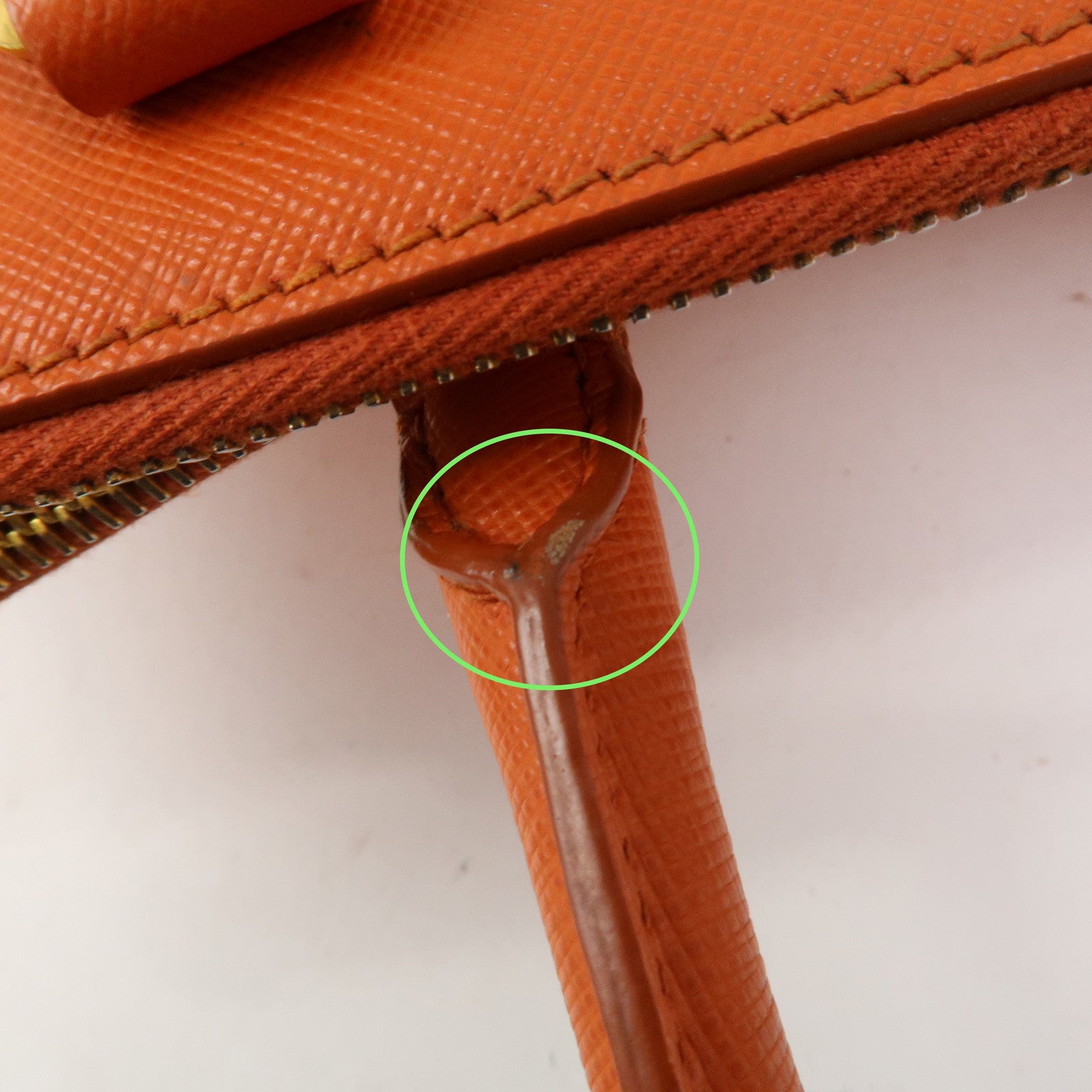 PRADA Galleria Saffiano Leather 2Way Bag Orange 1BA274