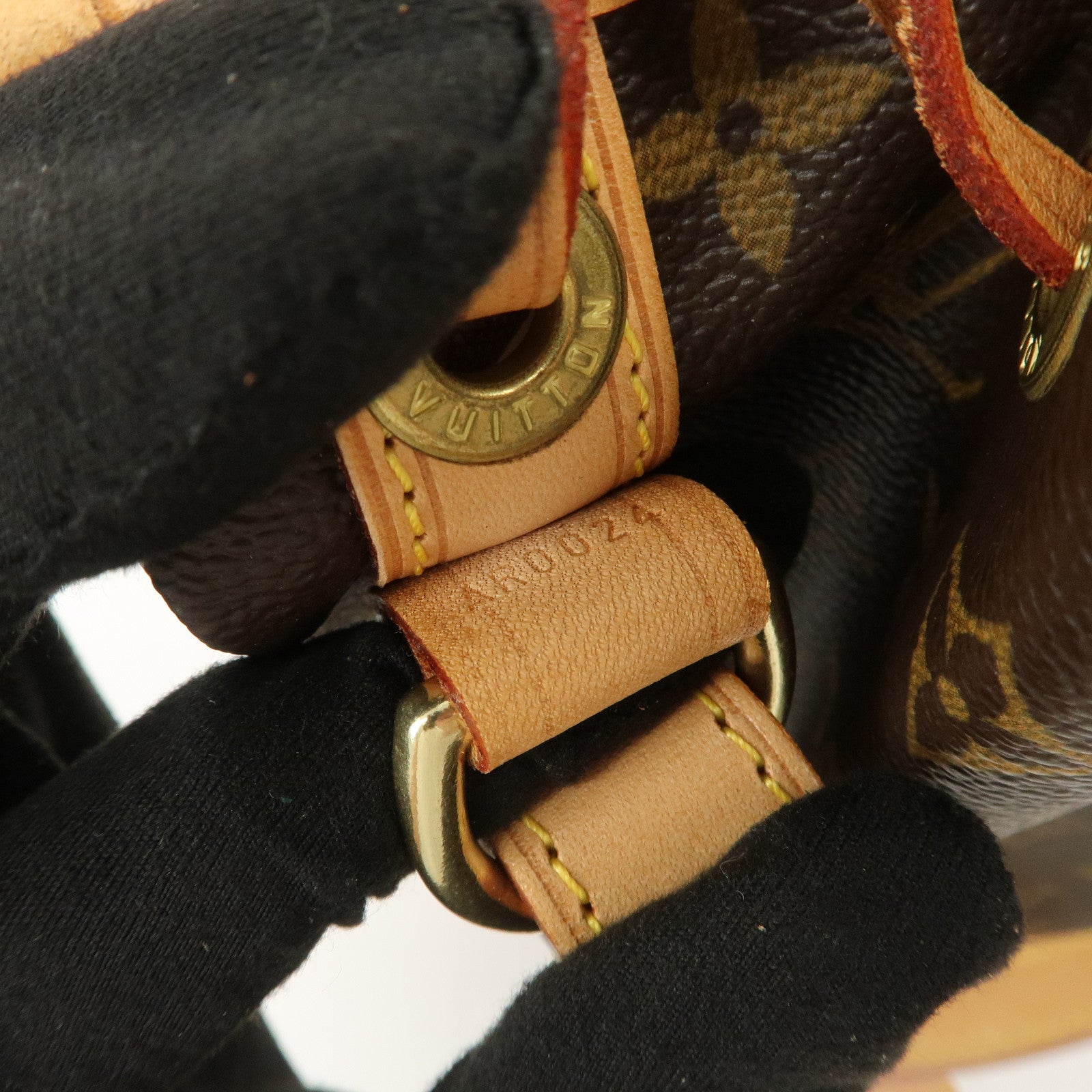 Louis Vuitton Monogram Petit Noe Shoulder Bag Brown M42226