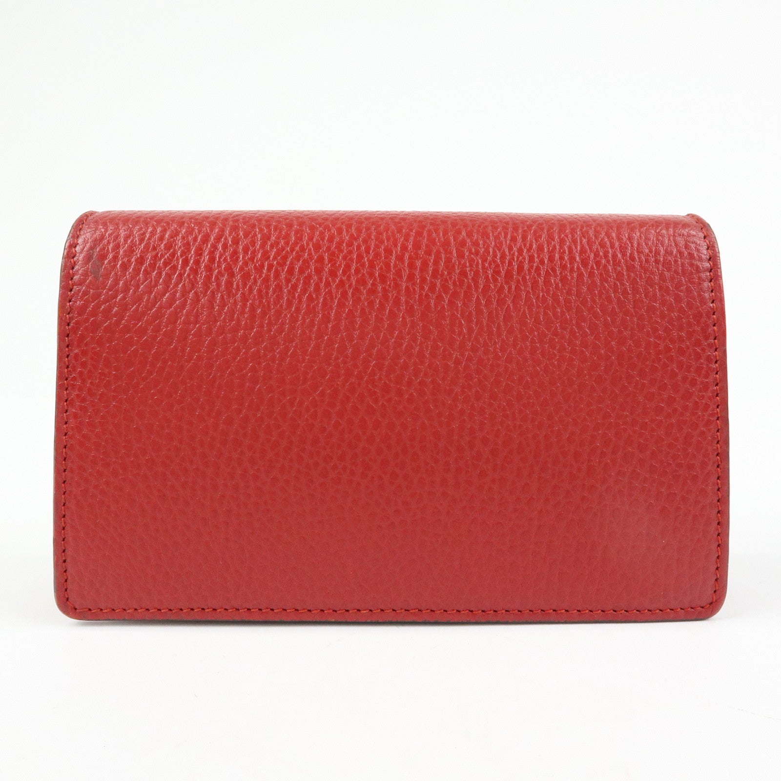 GUCCI Dionysus Super Mini Bag Leather Chain Shoulder Bag Red 476432