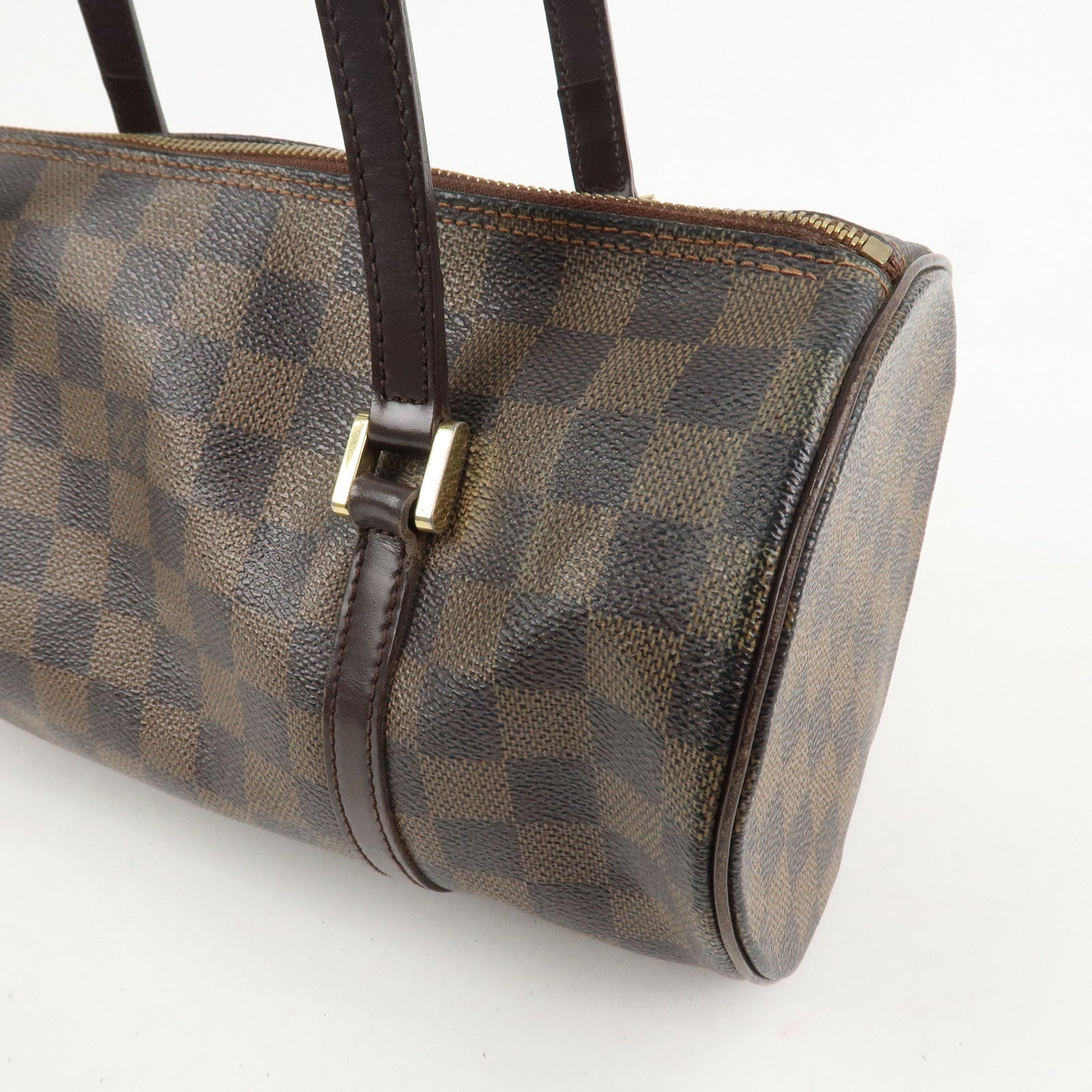 Louis Vuitton Damier Ebene Papillon 30 Hand Bag Brown N51303