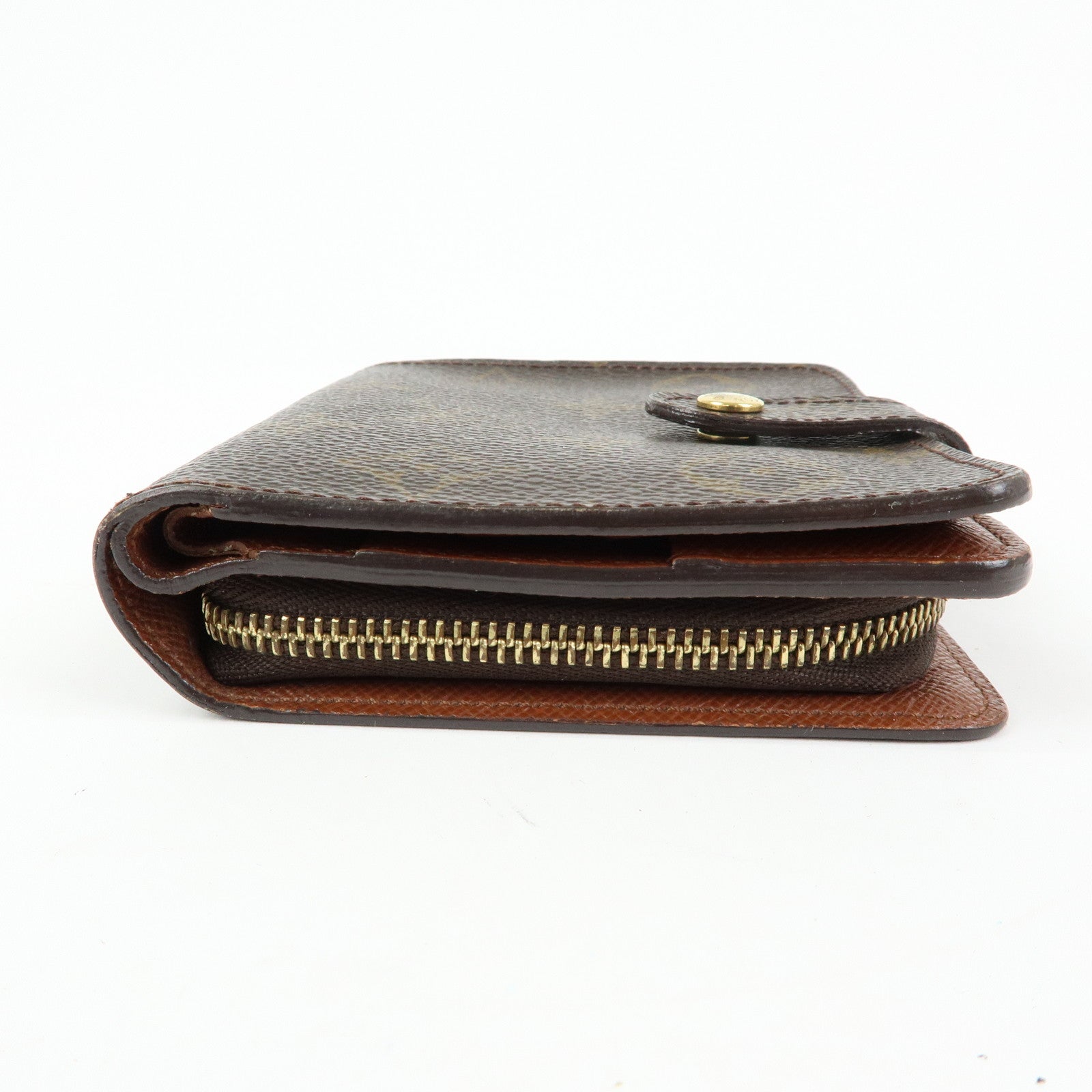Louis Vuitton Monogram Compact Zippy Bi-fold Wallet Brown M61667