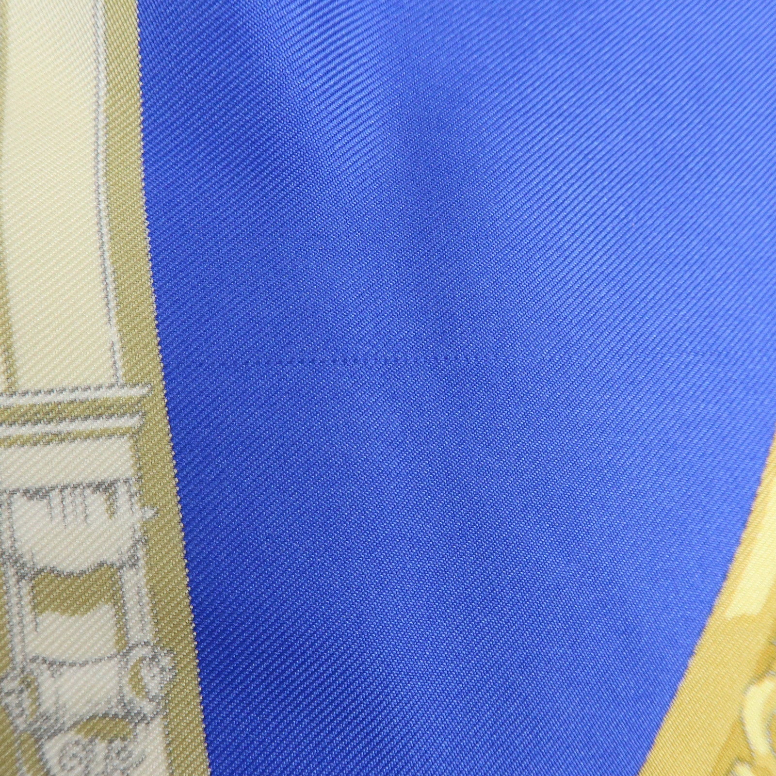 HERMES Carre 90 Silk 100% Scarf HOMMAGE A CHARLES GARNIER Blue
