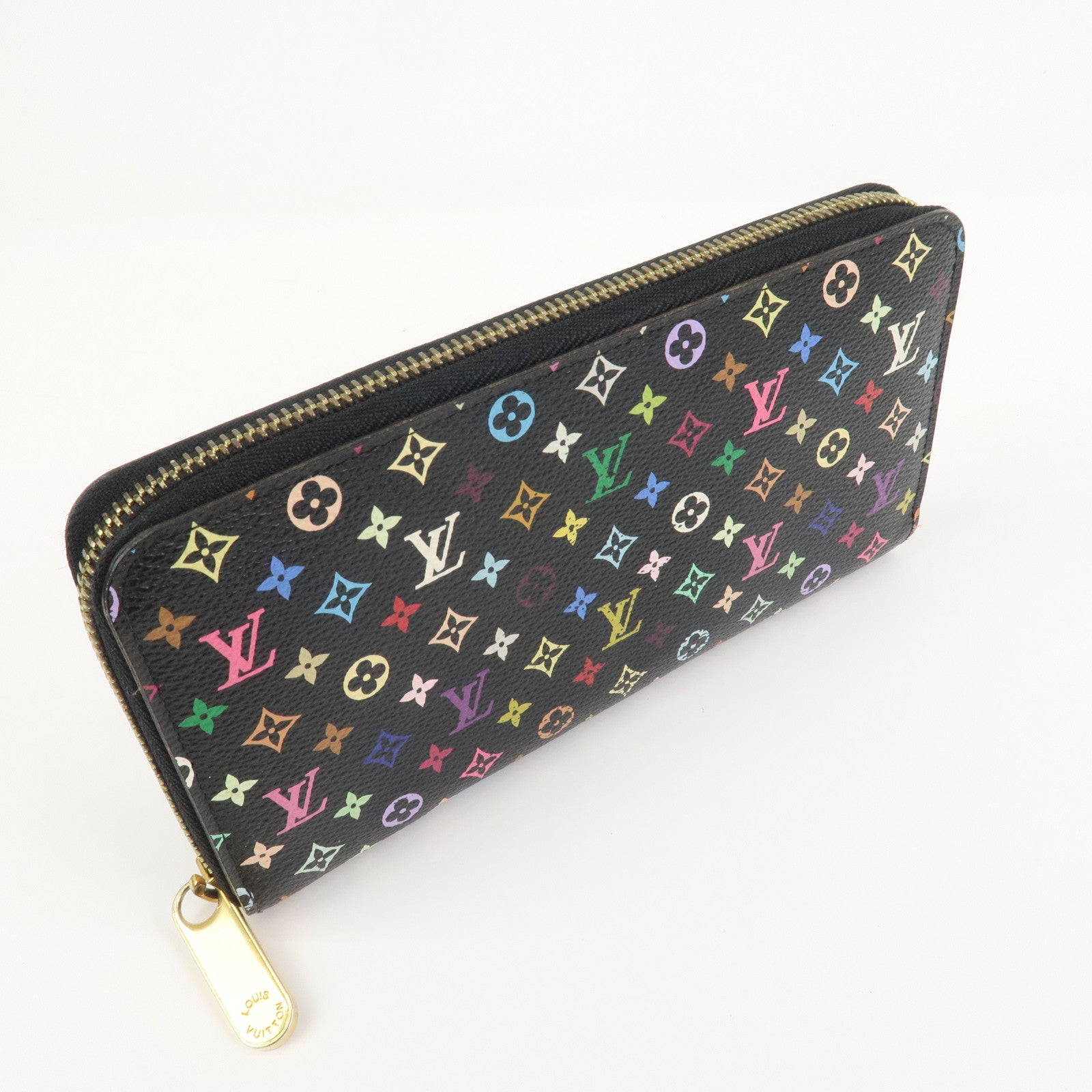 Louis Vuitton Monogram Multi Color Zippy Wallet Violet M60275