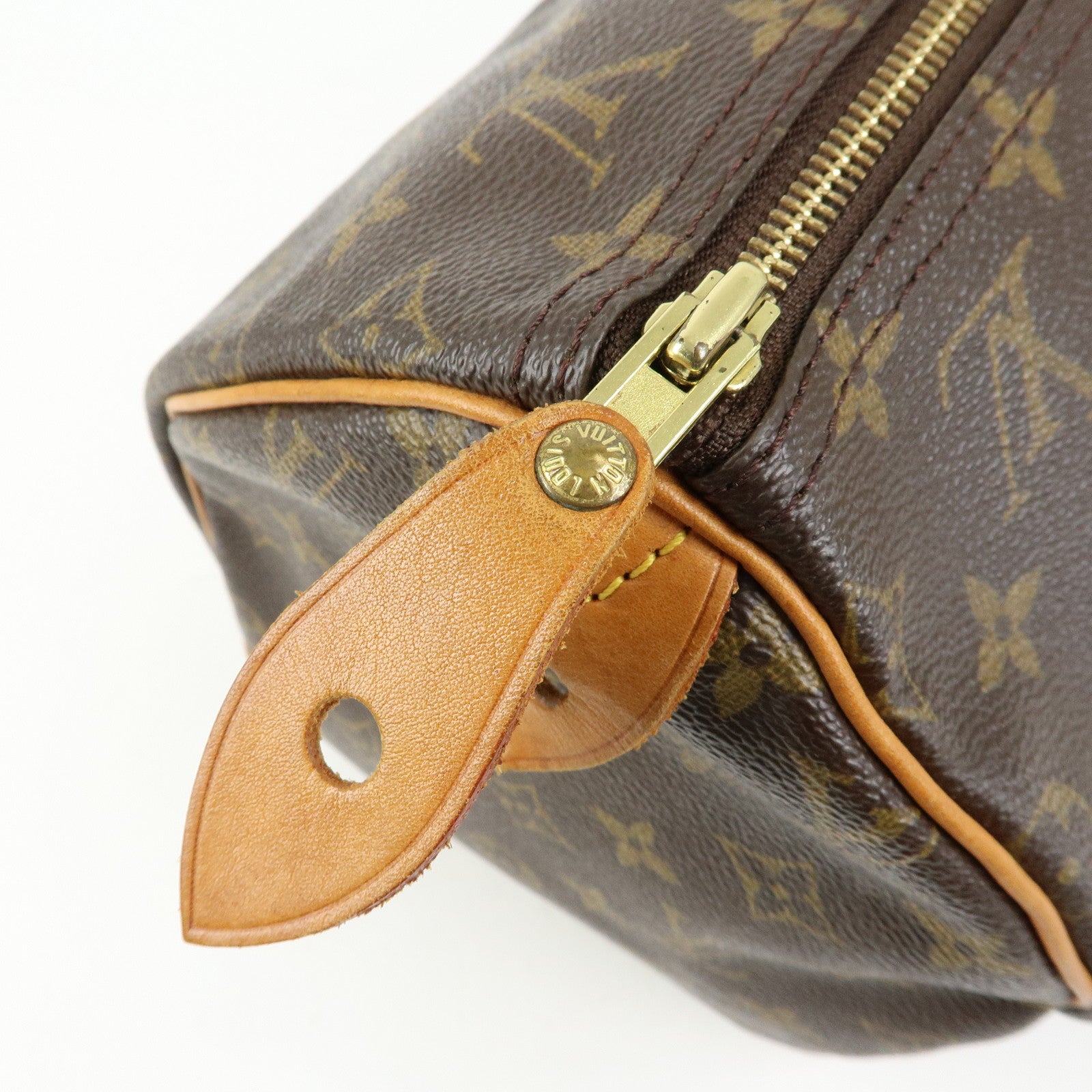 Louis Vuitton Monogram Speedy 40 Hand Bag Boston Bag Brown M41522