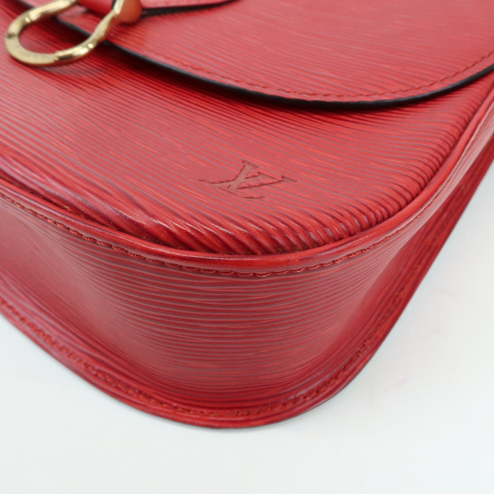 Louis Vuitton Epi Saint Cloud Shoulder Bag Crossbody Bag Red M52197
