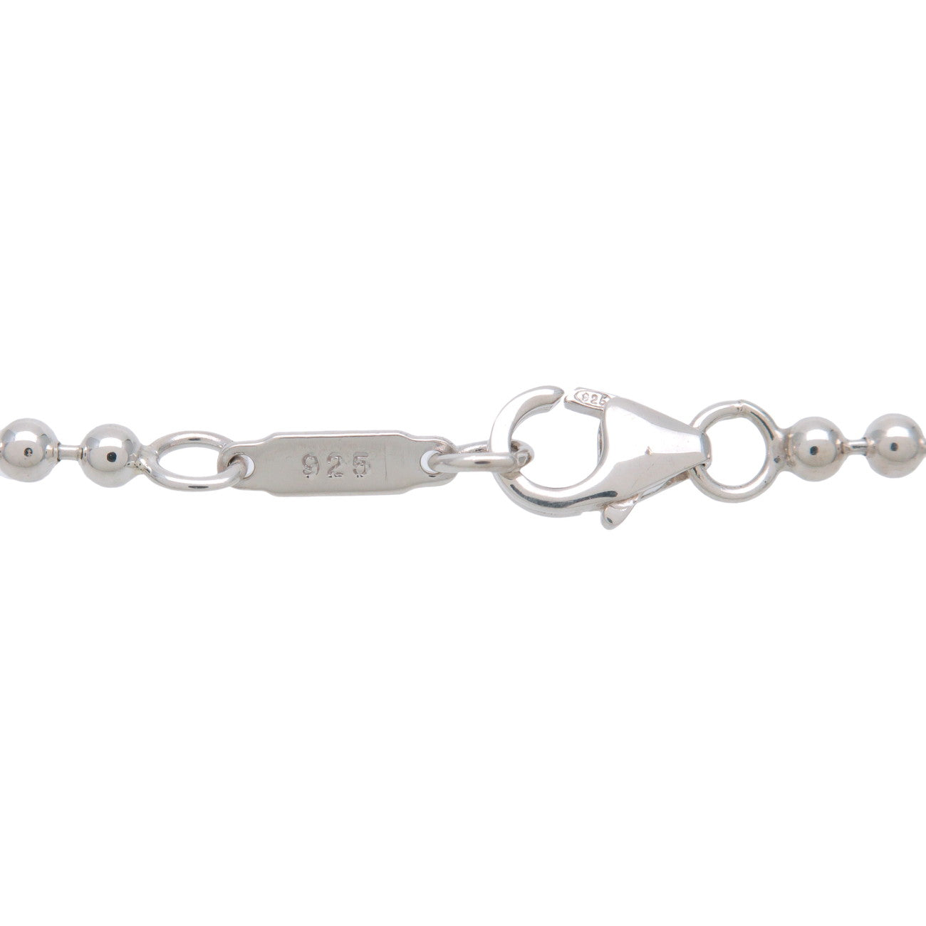 Tiffany & Co Atlas Plate Ball Chain Necklace SV925 Silver