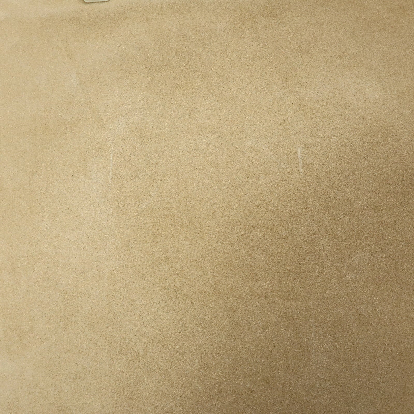 LOEWE Anagram Suede Leather Tote Bag Hand Bag Beige White
