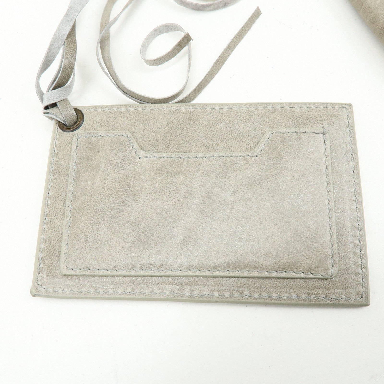 BALENCIAGA The Shopping Leather Tote Bag Shoulder Bag Gray