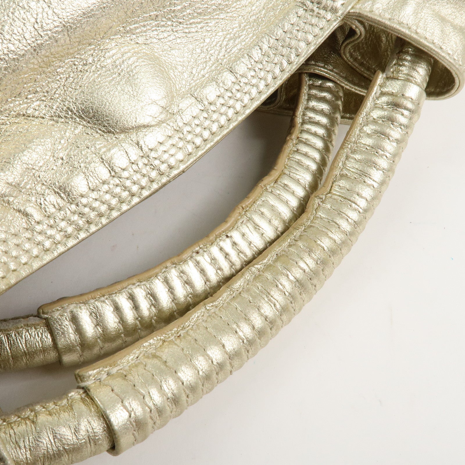 LOEWE Anagram Nappa Aire Leather Hand Bag Shoulder Bag Gold