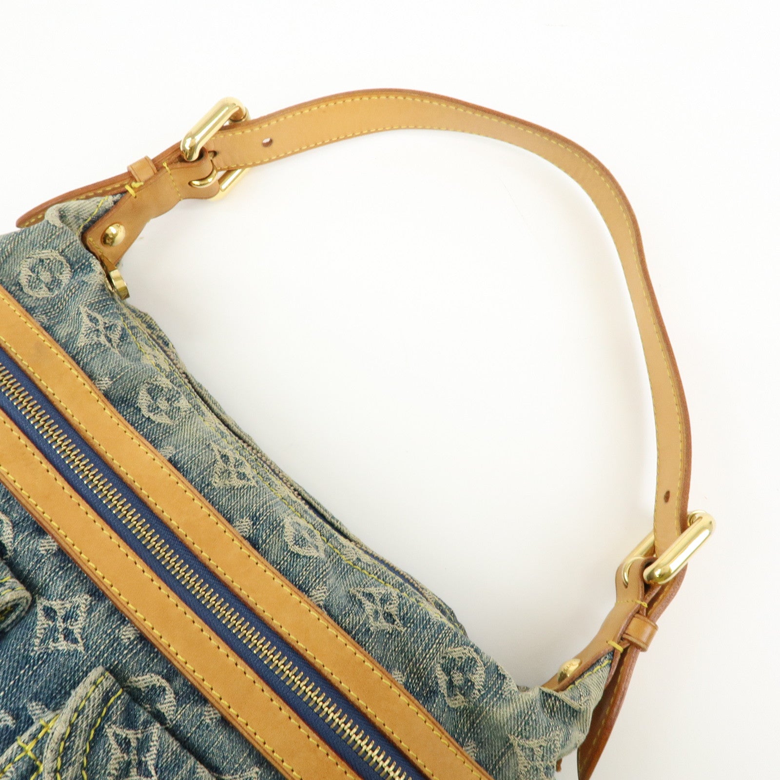 Louis Vuitton Monogram Denim Baggy PM 2Way Bag Shoulder Bag M95049