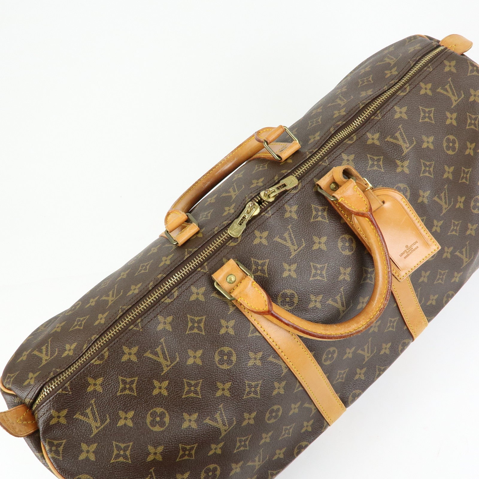 Louis Vuitton Monogram Keep All 55 Boston Bag Brown M41424