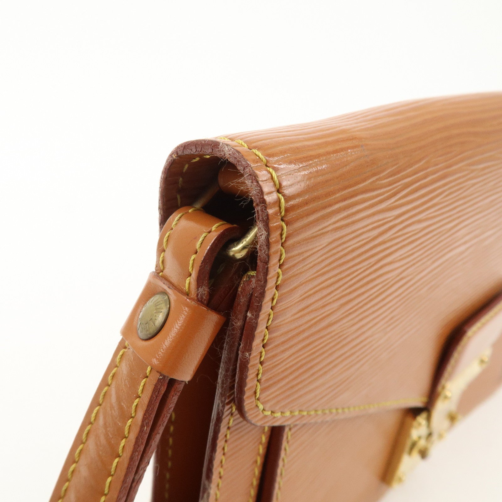 Louis Vuitton Epi Sellier Dragonne Clutch Bag Kenya Brown M52618