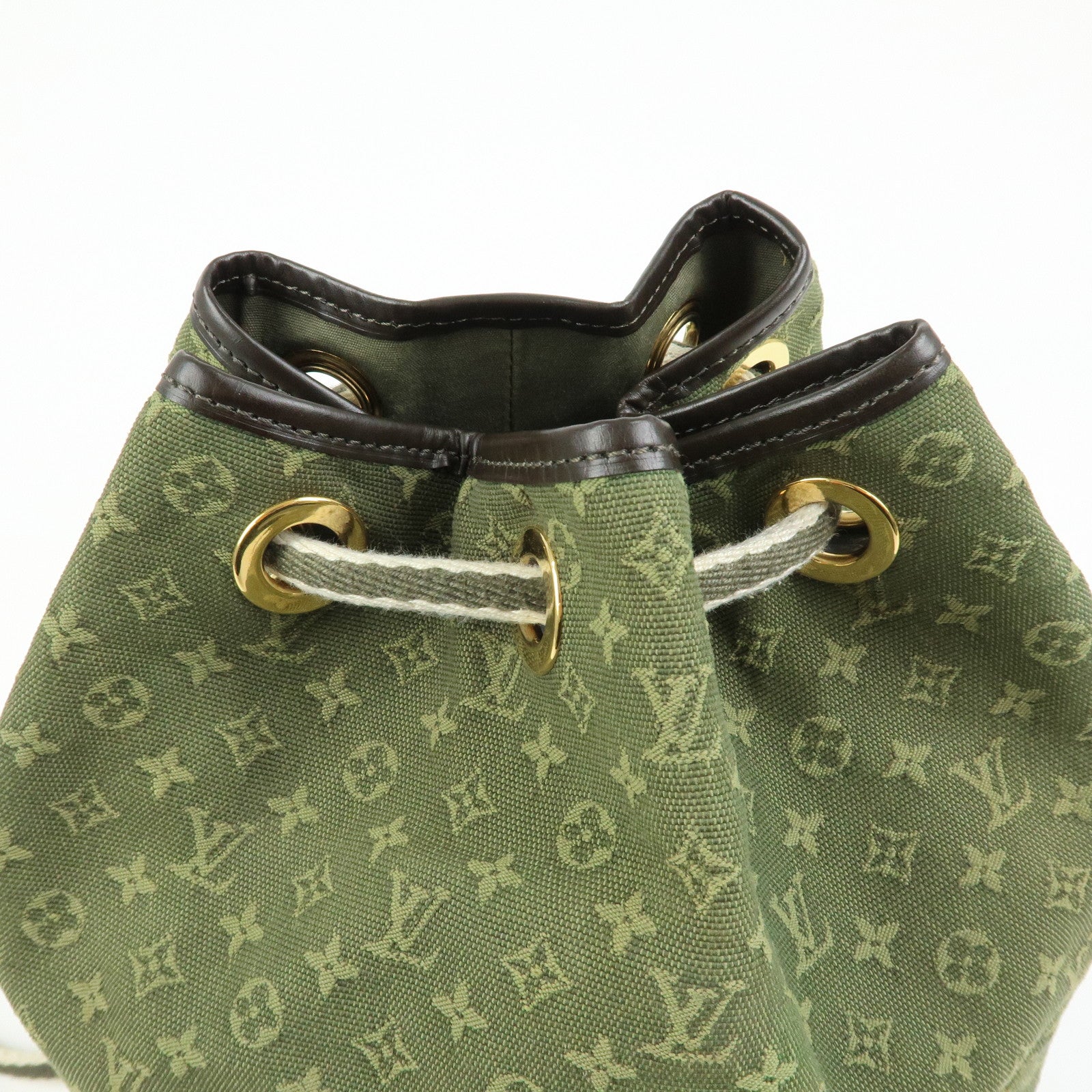 Louis Vuitton Betsy Monogram Mini Canvas Leather Shoulder Bag Khaki