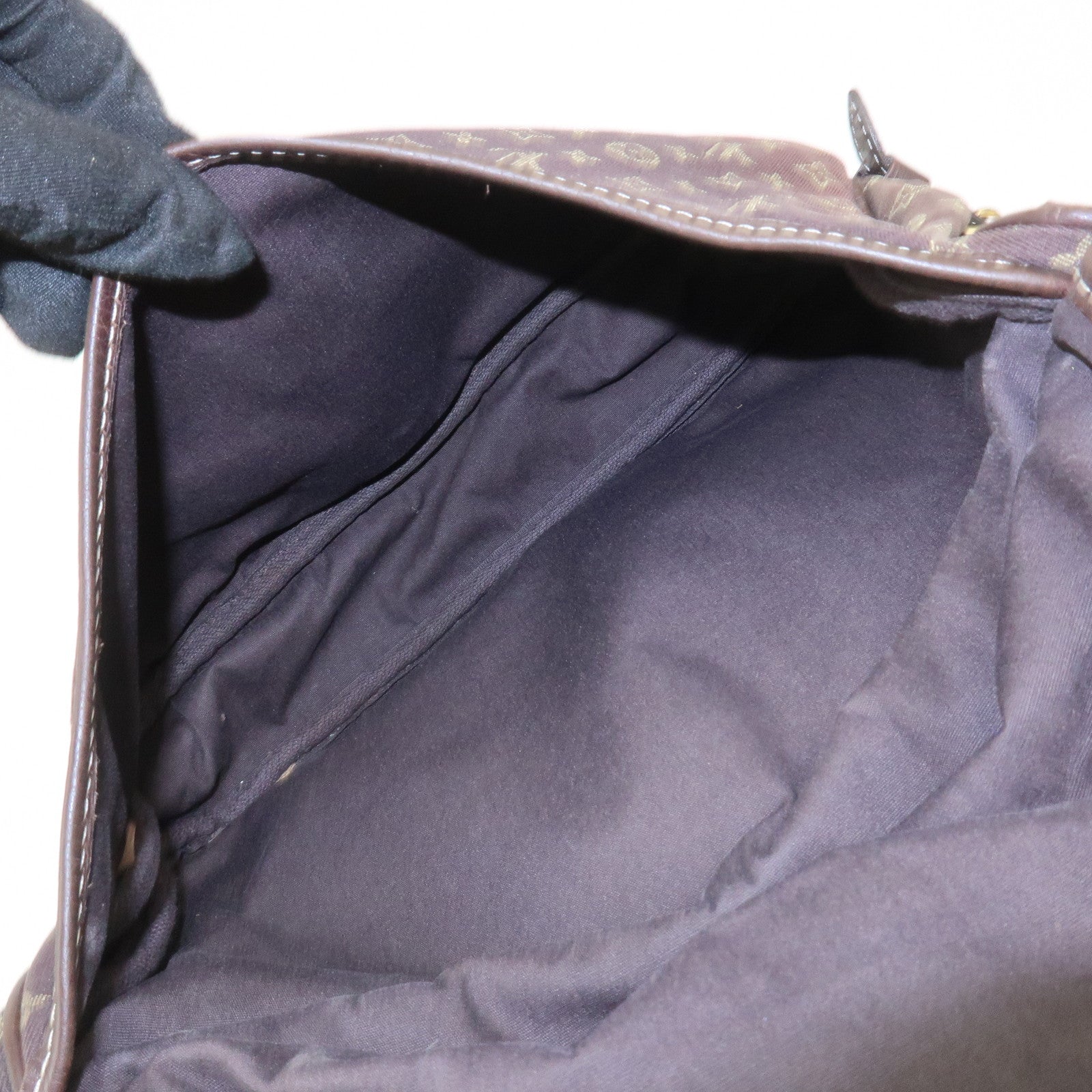 Louis Vuitton Monogram Mini Lin Saumur 30 Shoulder Bag Ebene M95227