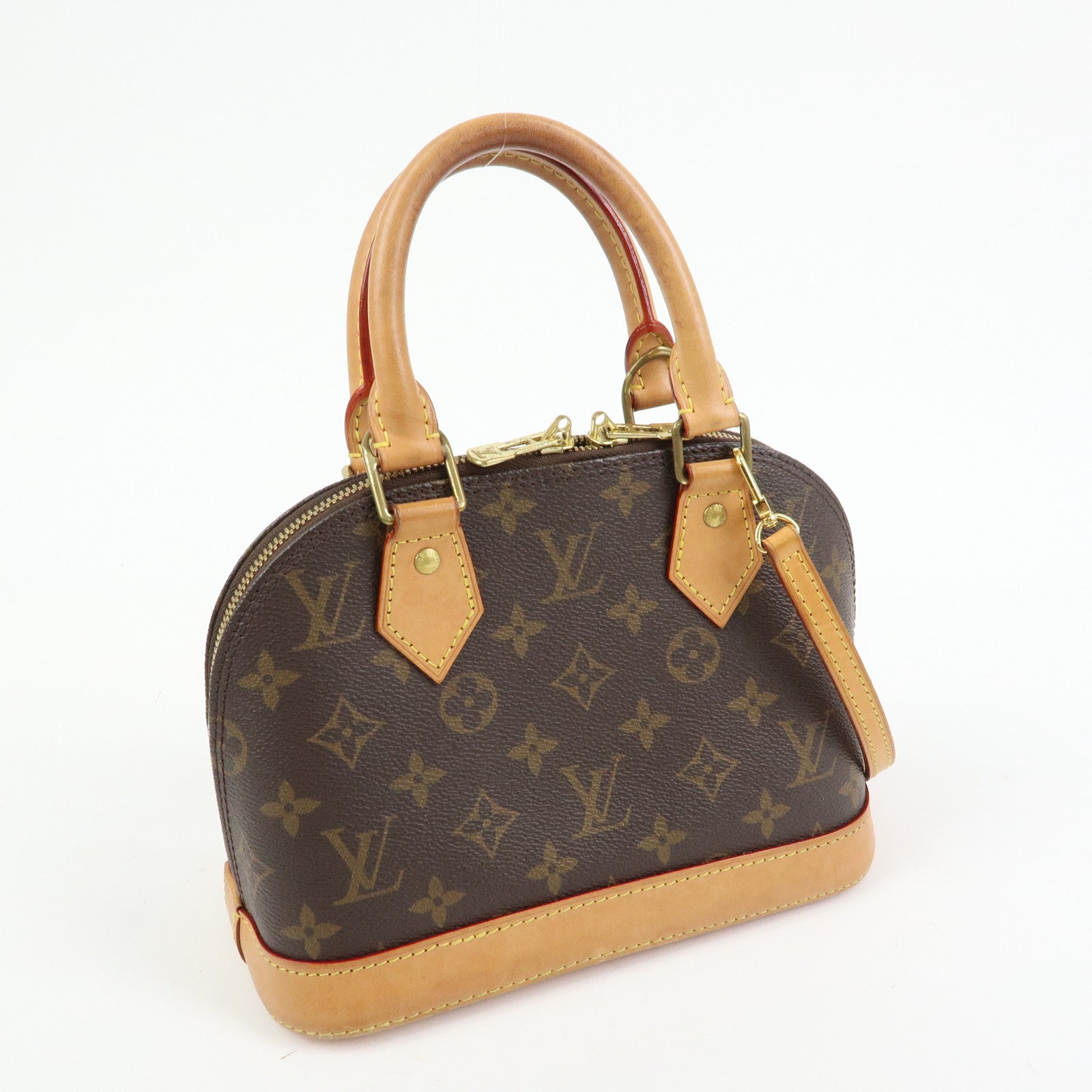 Louis Vuitton Monogram Alma BB 2Way Bag New Style Brown M46990
