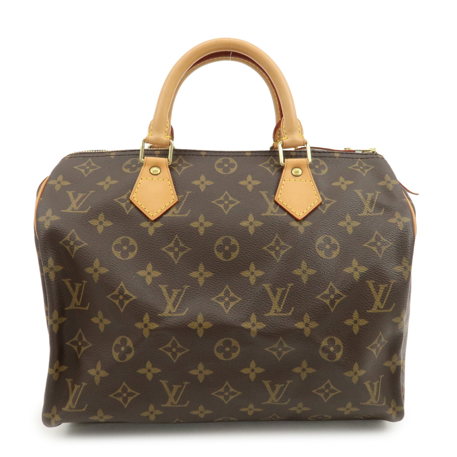 Louis Vuitton Monogram Speedy 30 Boston Bag Hand Bag Brown M41526
