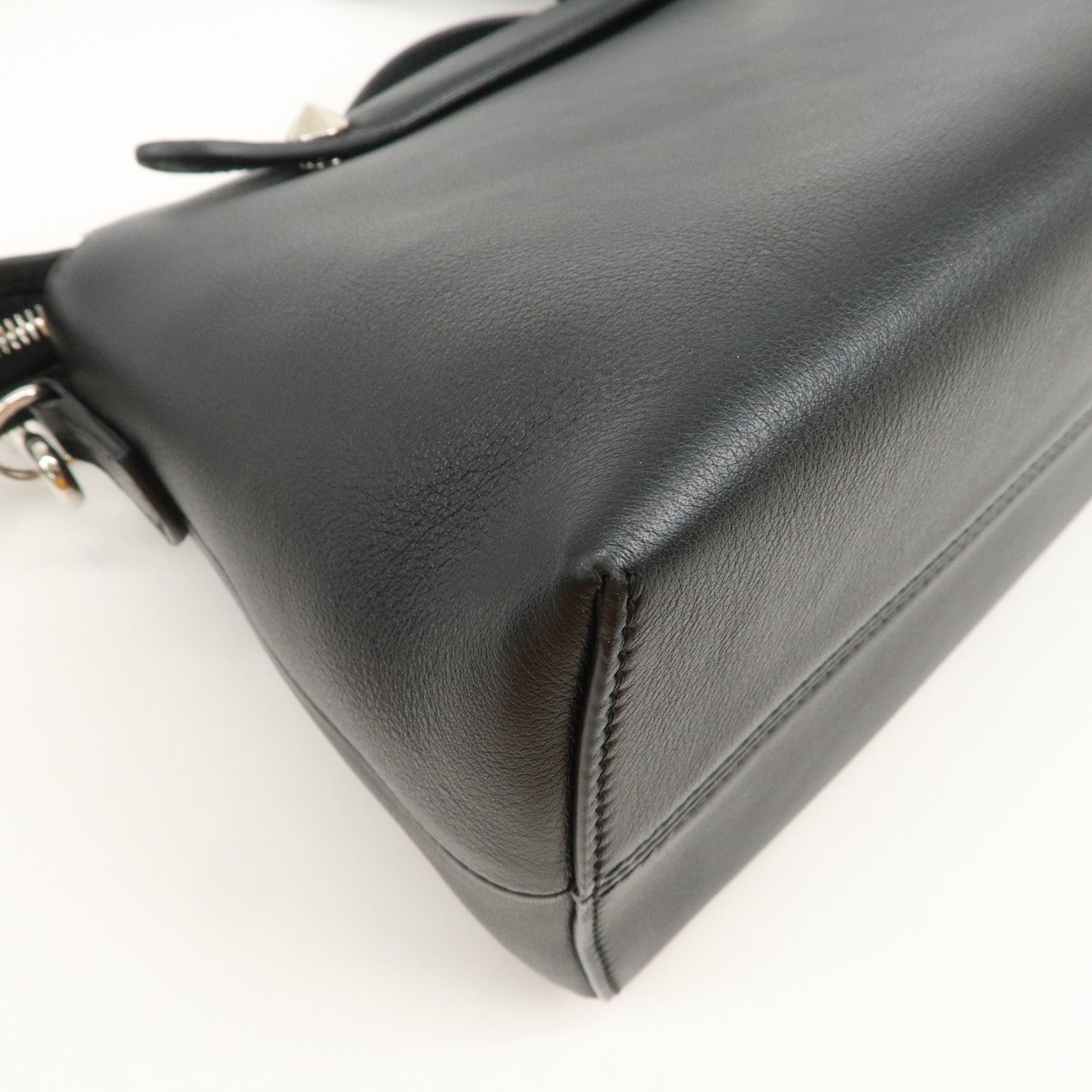 FENDI BY THE WAY MEDIUM 2Way Bag Shoulder Bag Black 8BL124