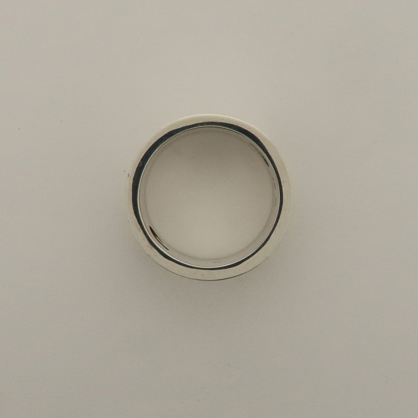 GUCCI Logo Metal Ring SV925 #12 Silver