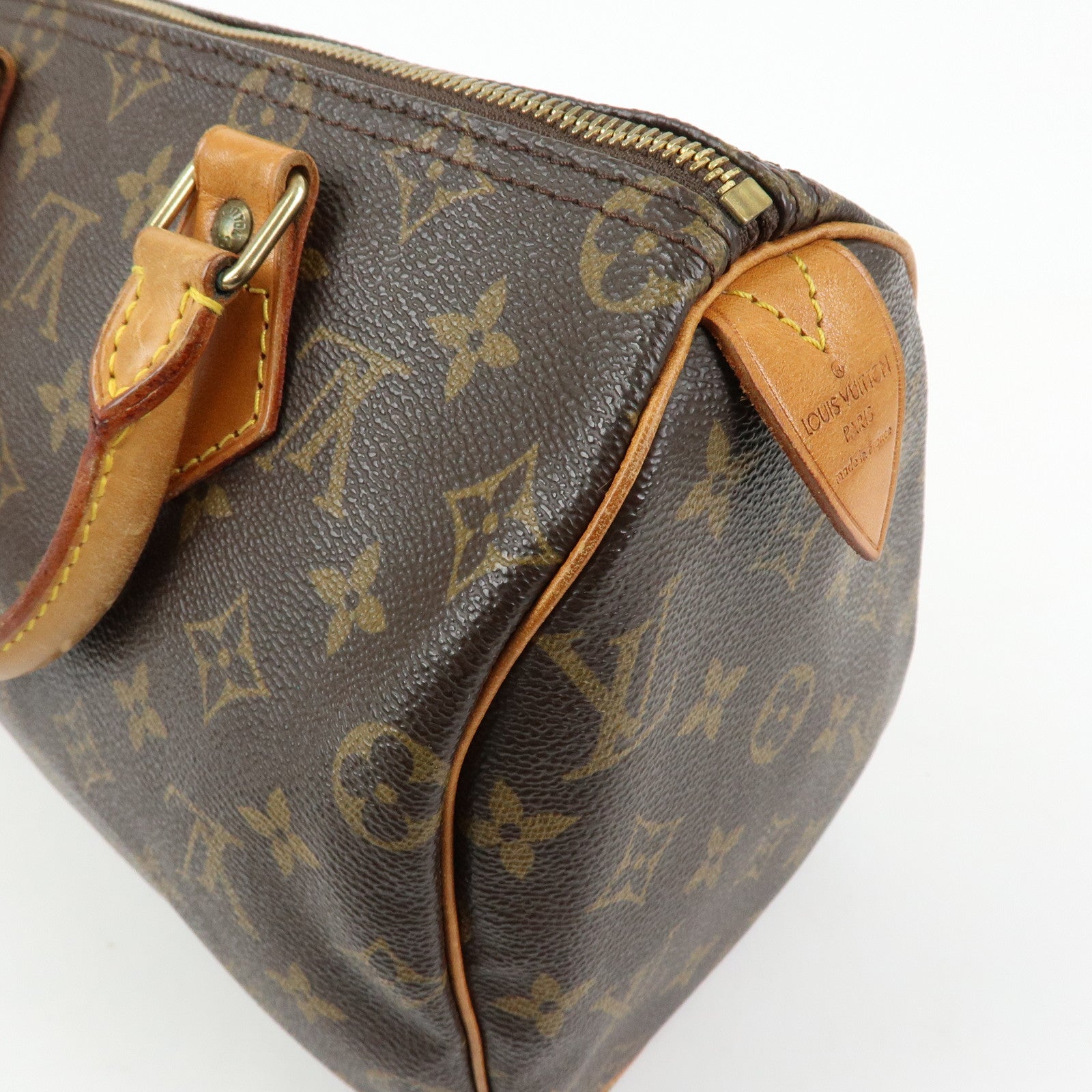 Louis Vuitton Monogram Speedy 25 Boston Bag Hand Bag Brown M41528