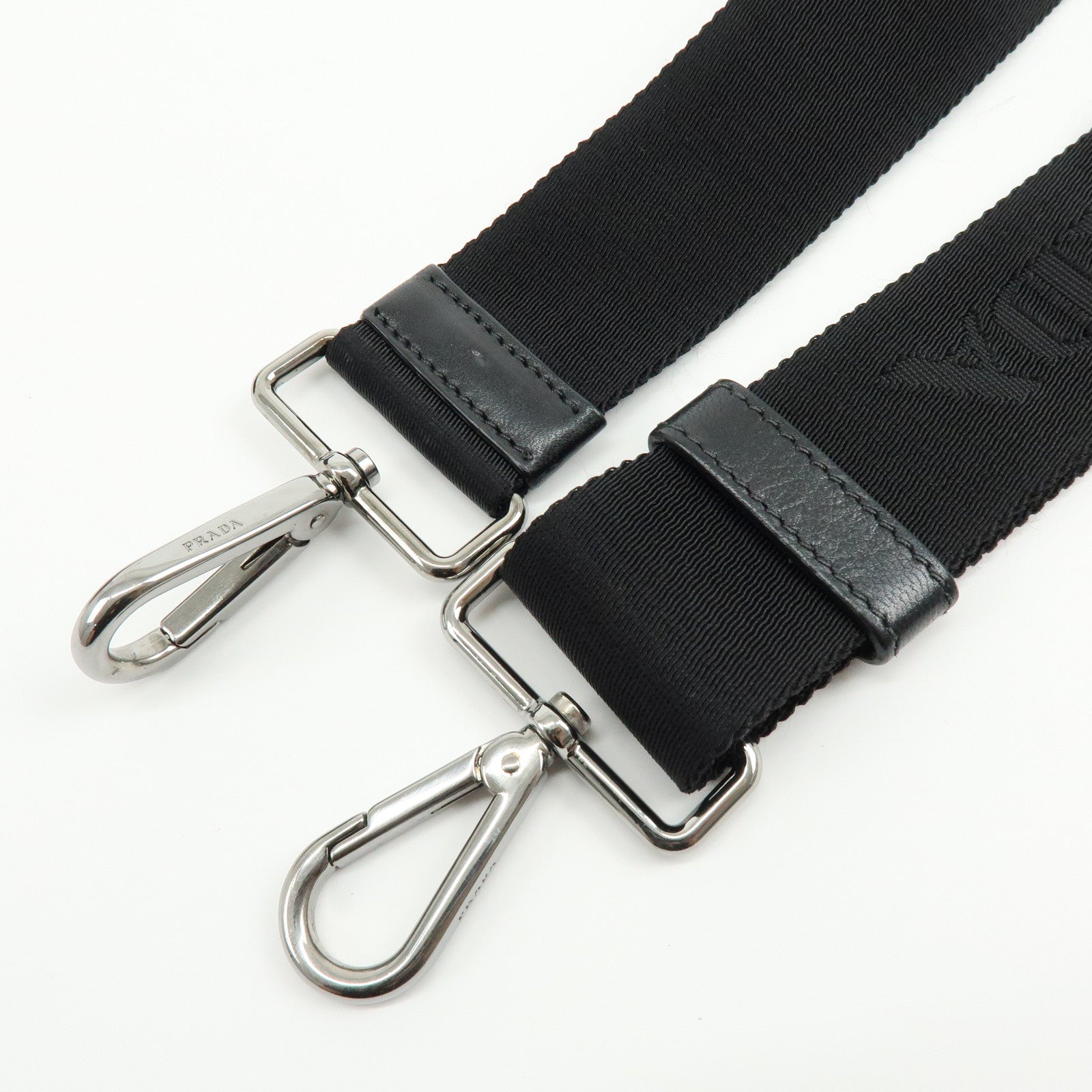 PRADA Triangle Logo Plaid Nylon Leather 2Way Bag Hand Shoulder Bag