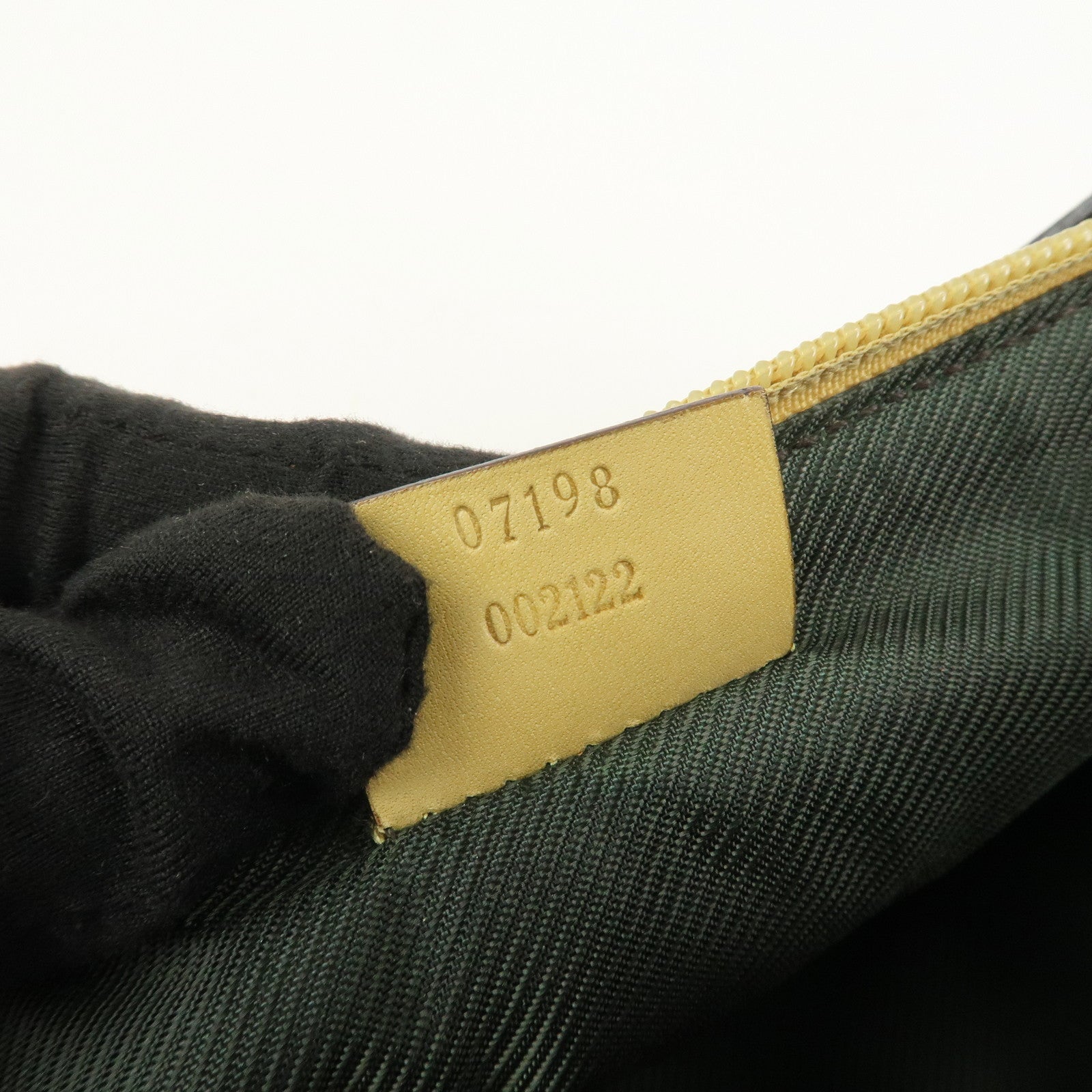 GUCCI Boat Bag GG Canvas Leather Accessory Pouch Hand Bag 07198