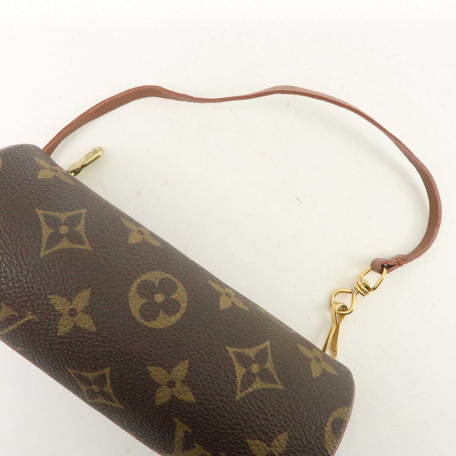 Louis Vuitton Monogram Mini Pouch for Papillon Bag Old Style Brown