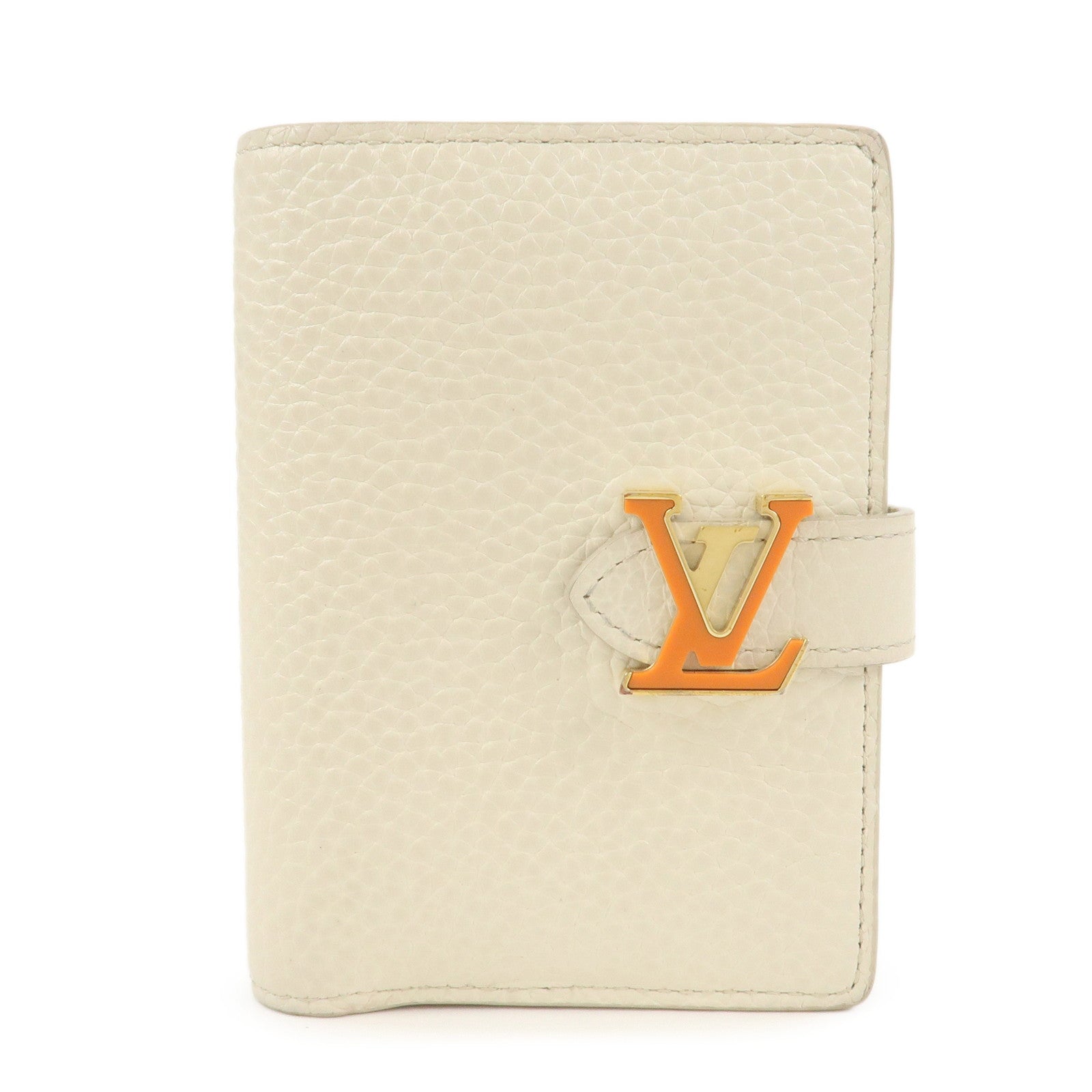 Louis Vuitton Capcines Taurillon Leather Vertical Wallet M11169