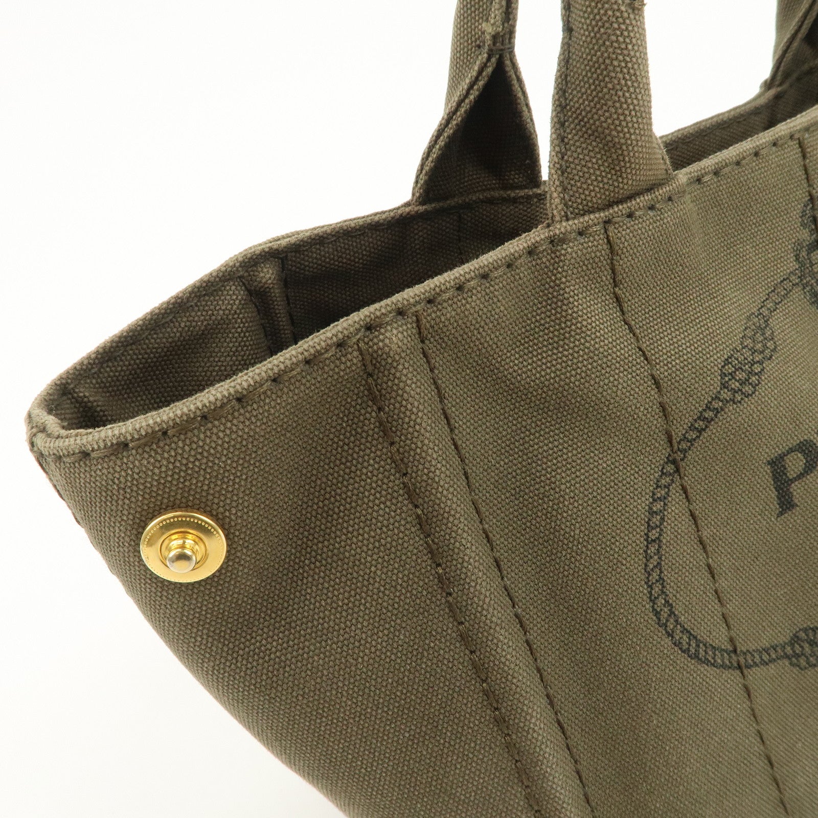 PRADA Canapa Mini Canvas 2WAY Bag Hand Bag Shoulder Bag BN2439G