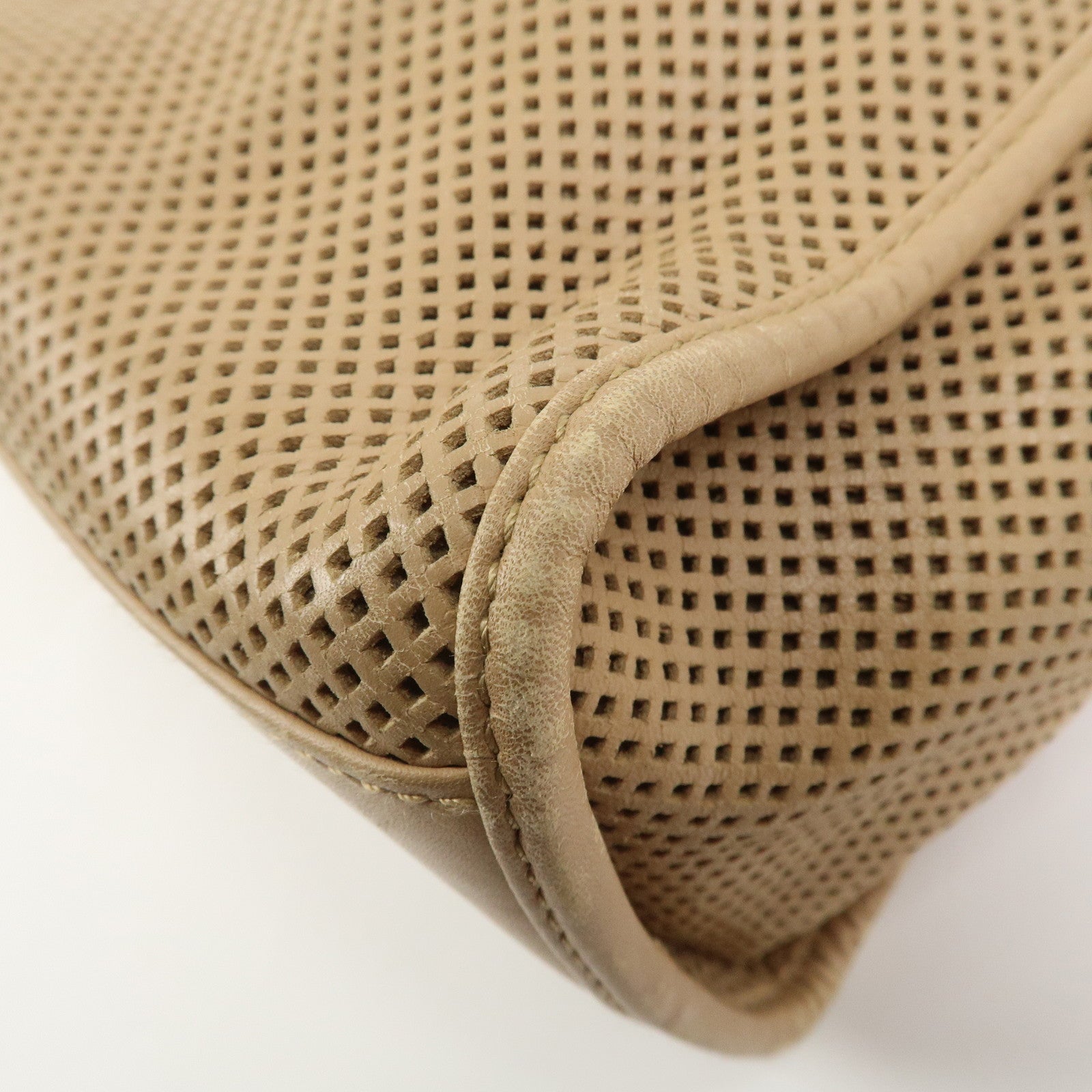 GUCCI Jackie Leather Shoulder Bag Hand Bag Beige 01719